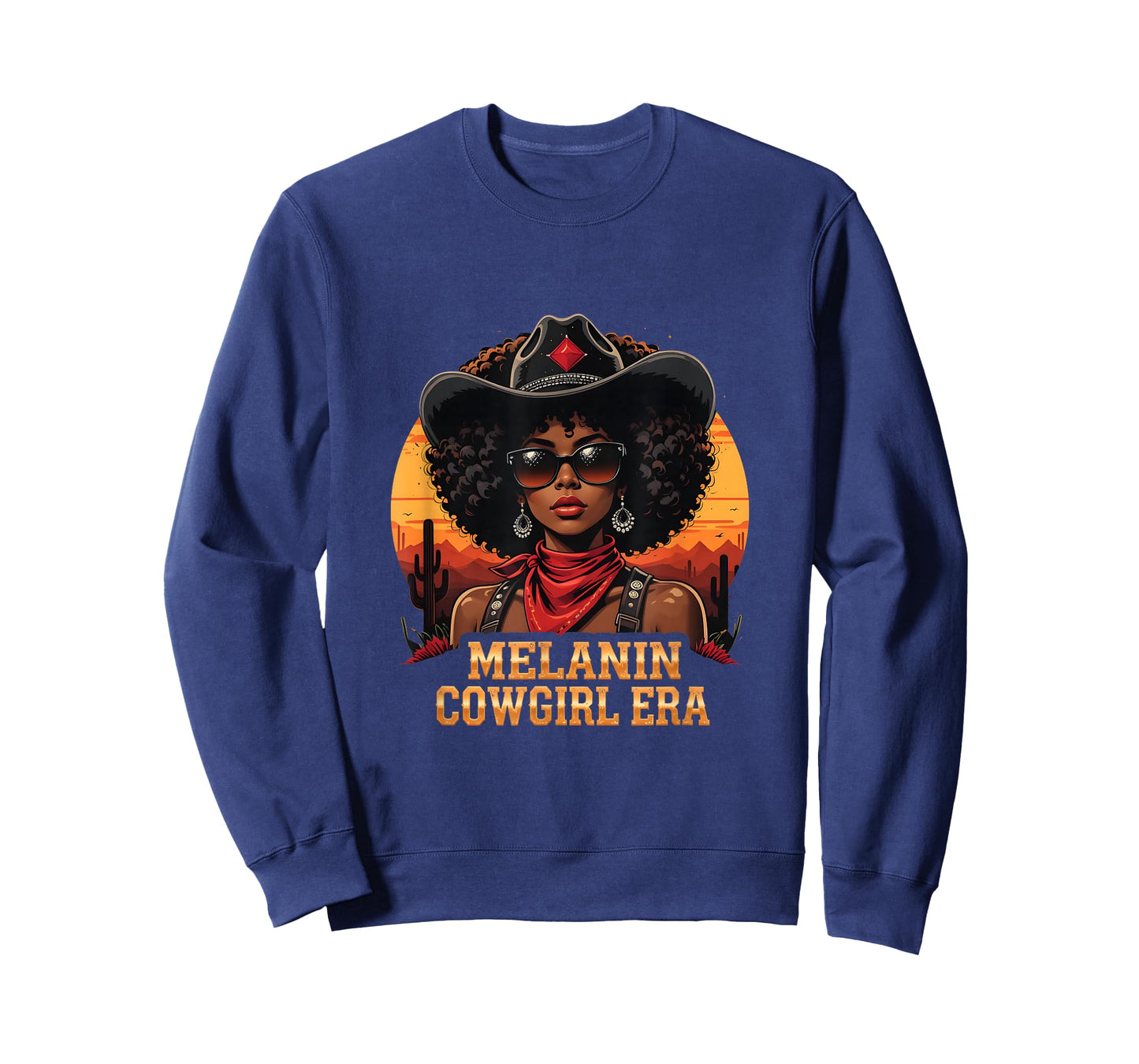 Melanin Cowgirl Era African American Cowgirl Western T-Shirt