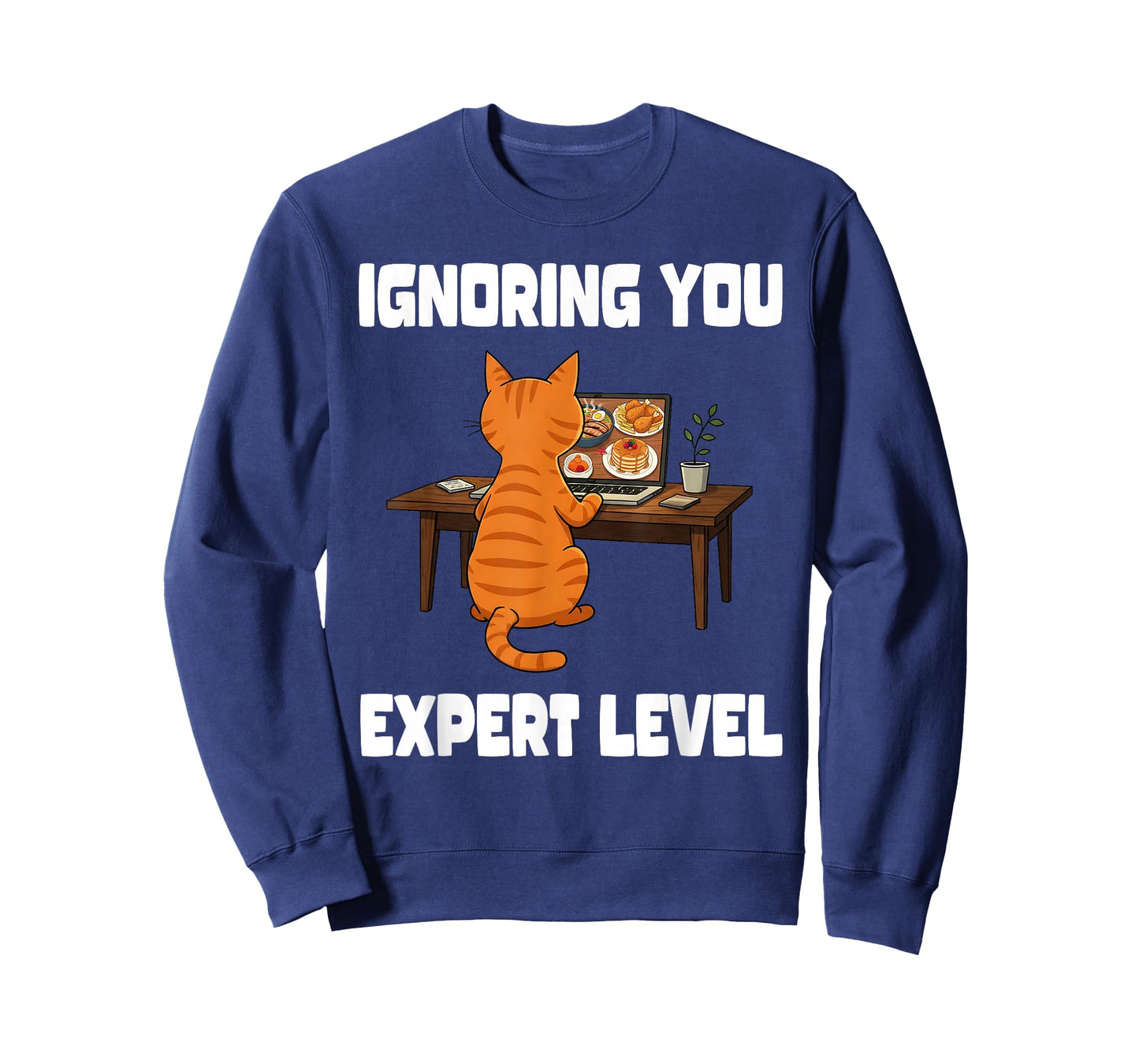 Orange Tabby Humor Ignoring You Expert Level Funny Cat T-Shirt