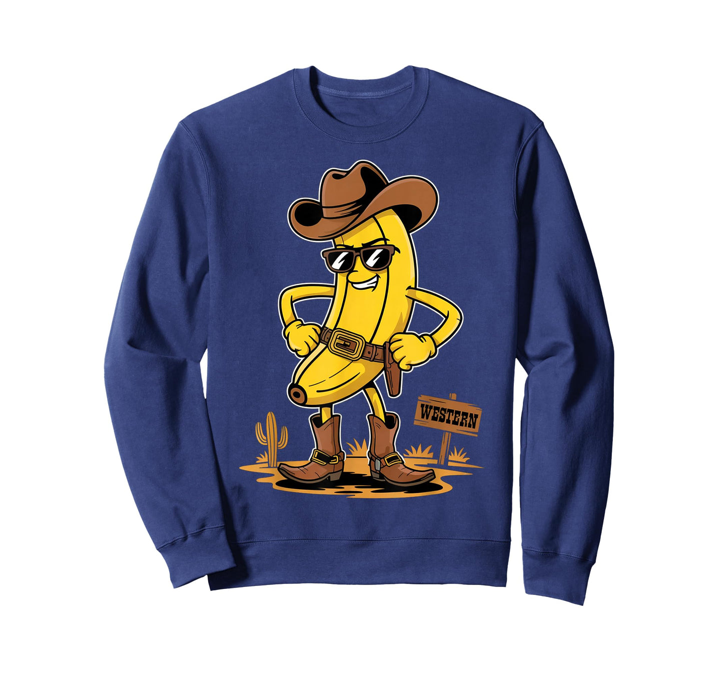 Banana Cowboy Funny Western Country Novelty Banana T-Shirt