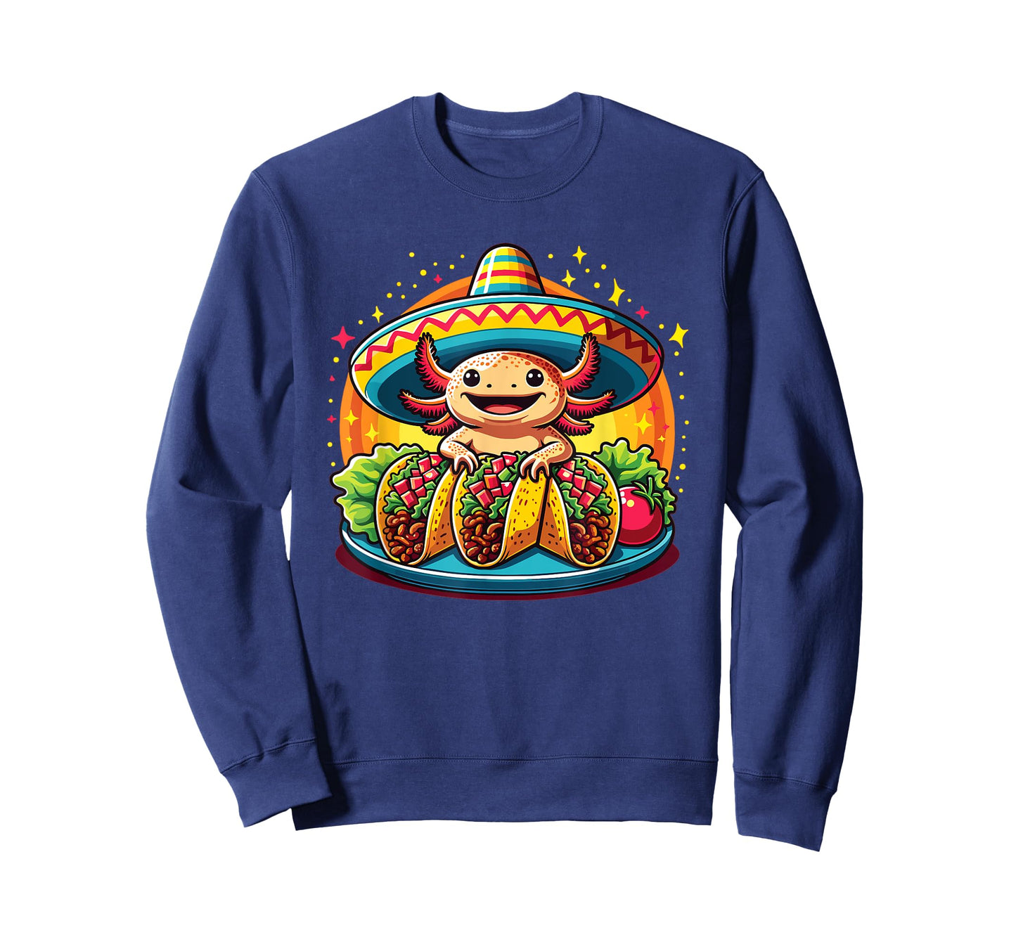 Tacolotl Funny Mexican Axolotl Eats Taco T-Shirt