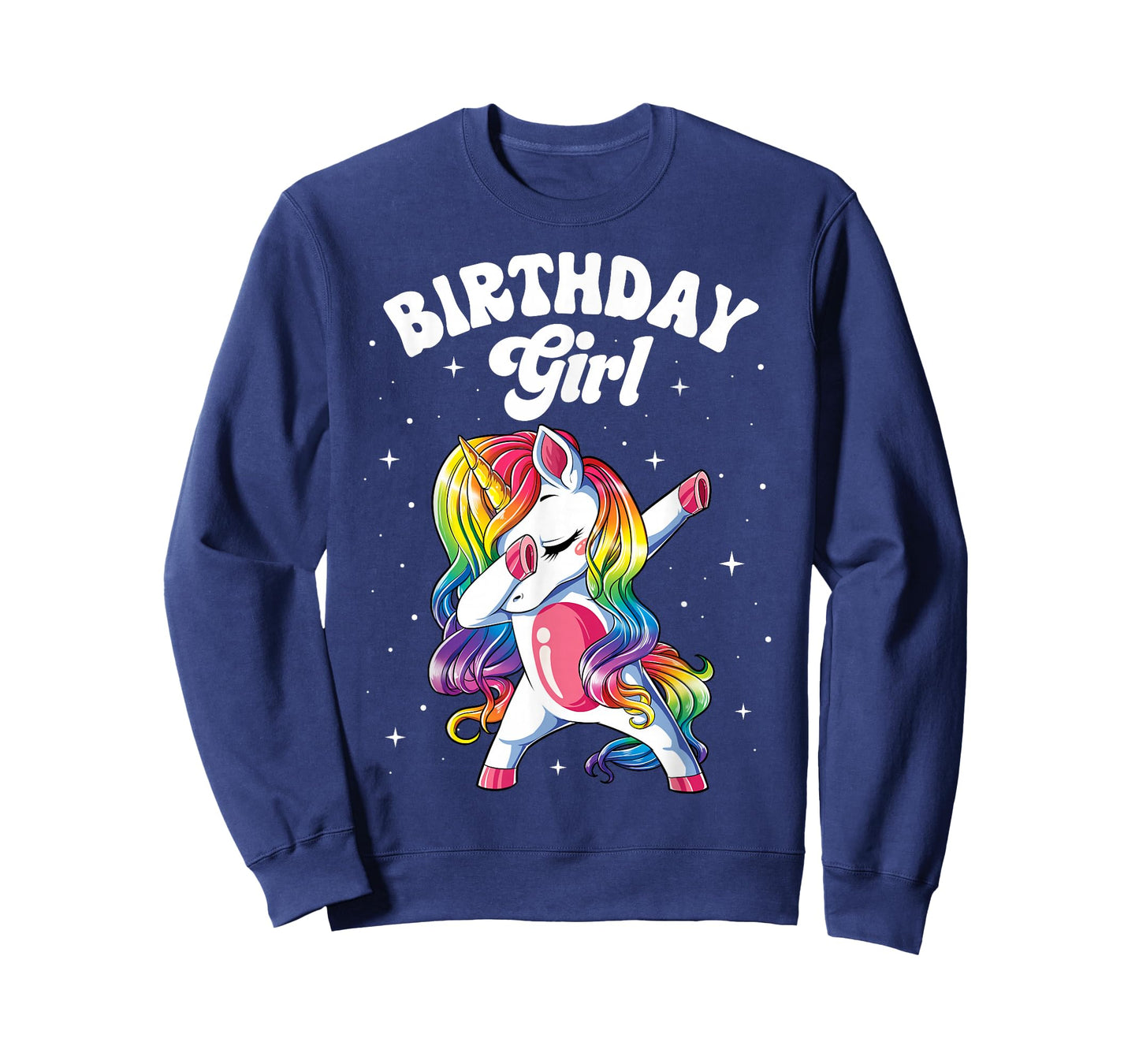 Unicorn Dabbing Birthday Girl Kids Rainbow Dab Dance Squad T-Shirt