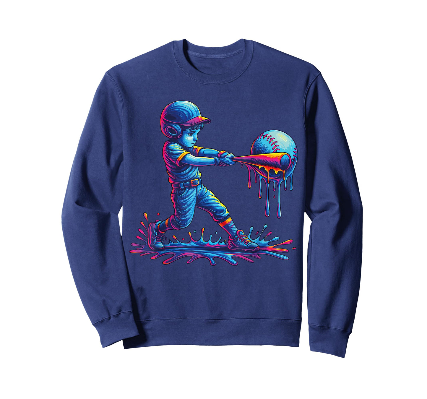 Baseball Drip For Boys Player Ice Cream Drip Baseball Stuff T-Shirt