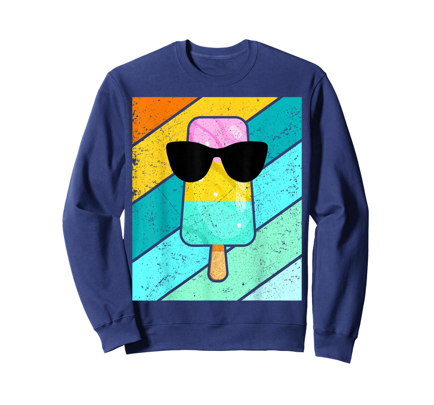 Cool Popsicle Summer Break Sunglass Funny Ice Cream Lover T-Shirt