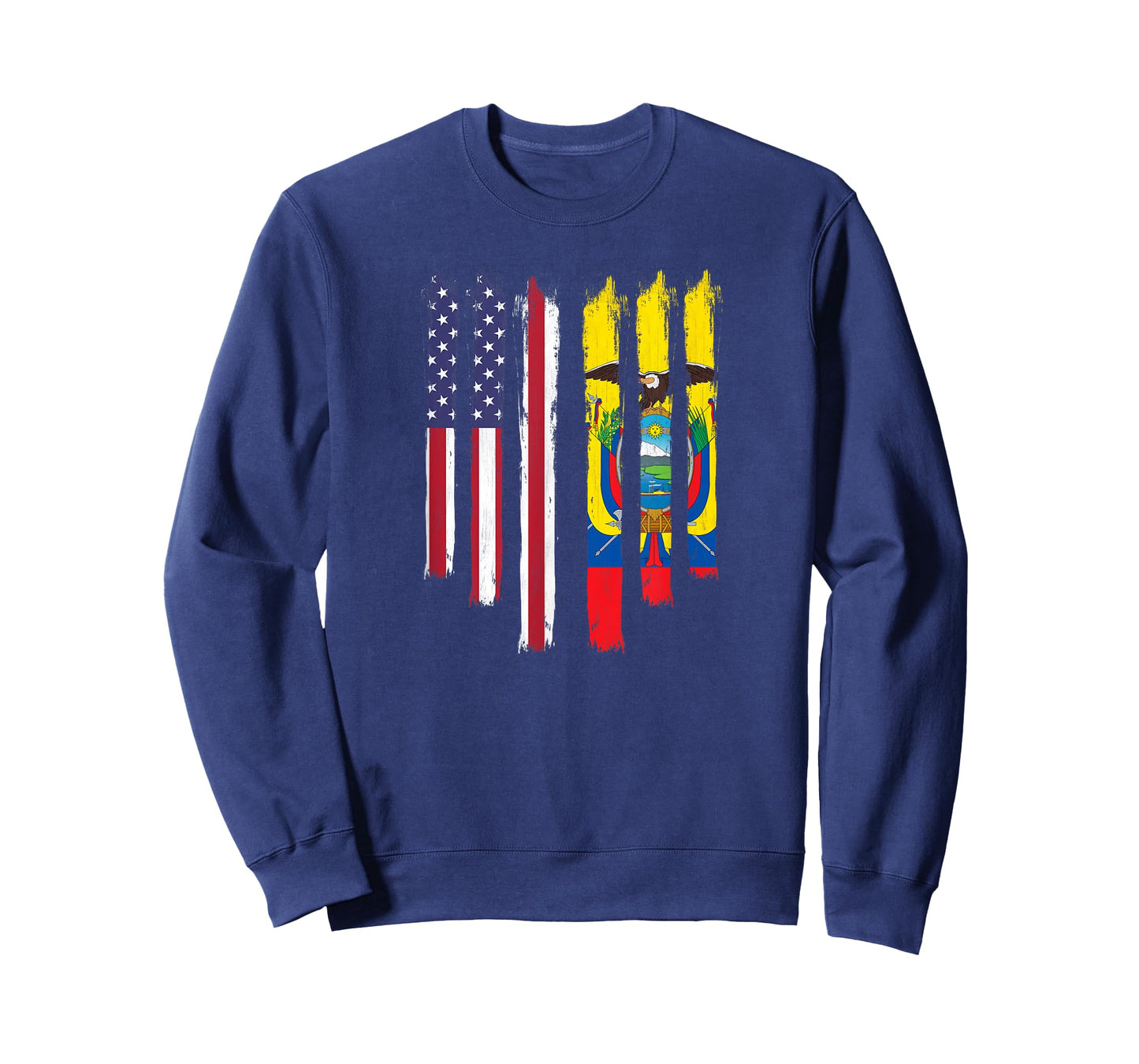 America American Ecuador Ecuadorian Mixed DNA Flag Proud T-Shirt