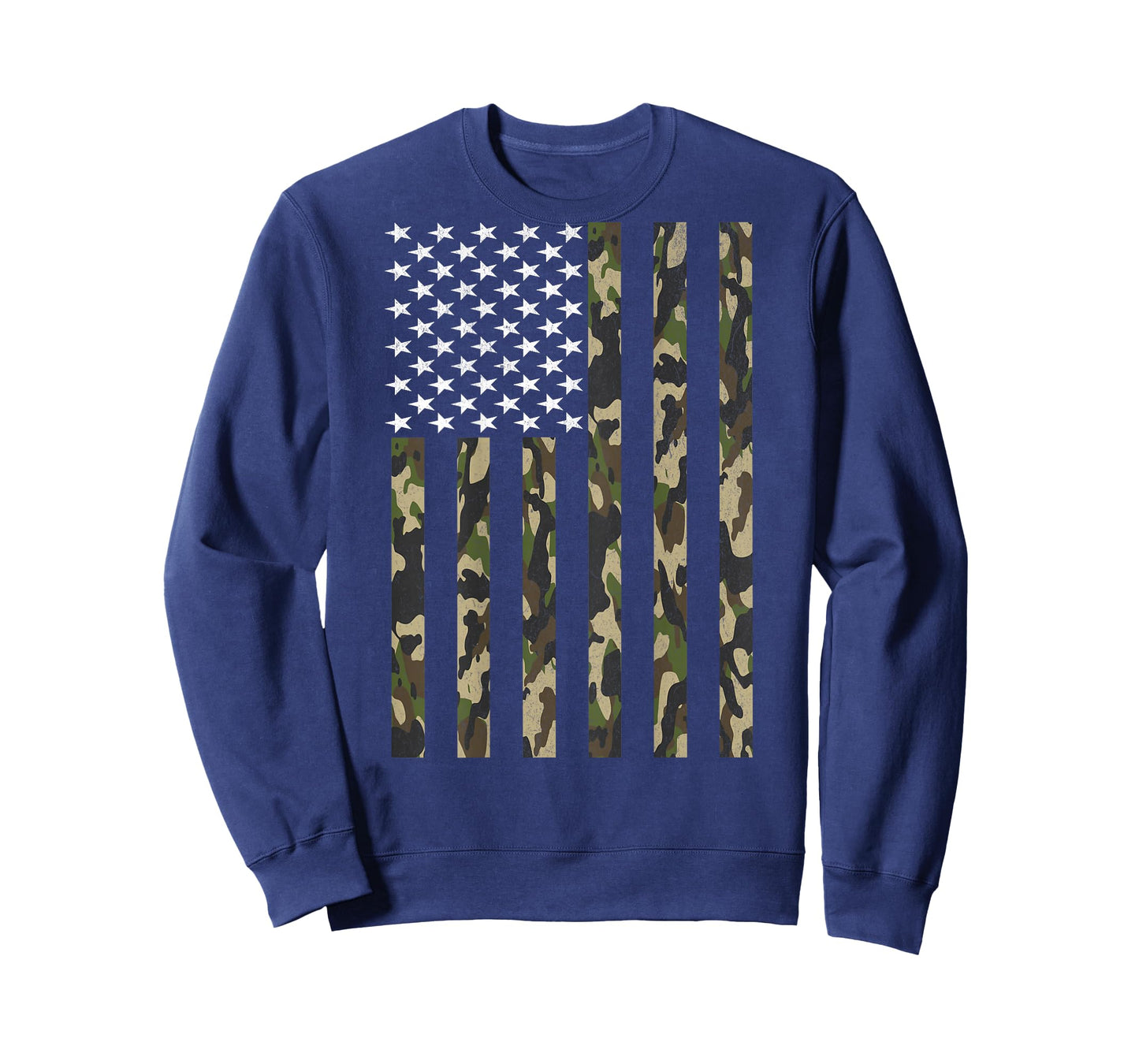 Camo American Flag USA Camouflage Boys Youth Kids (ON BACK) T-Shirt