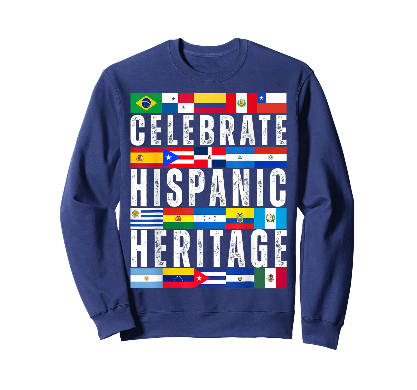 Hispanic Countries Flags Celebrate Hispanic Heritage Month T-Shirt