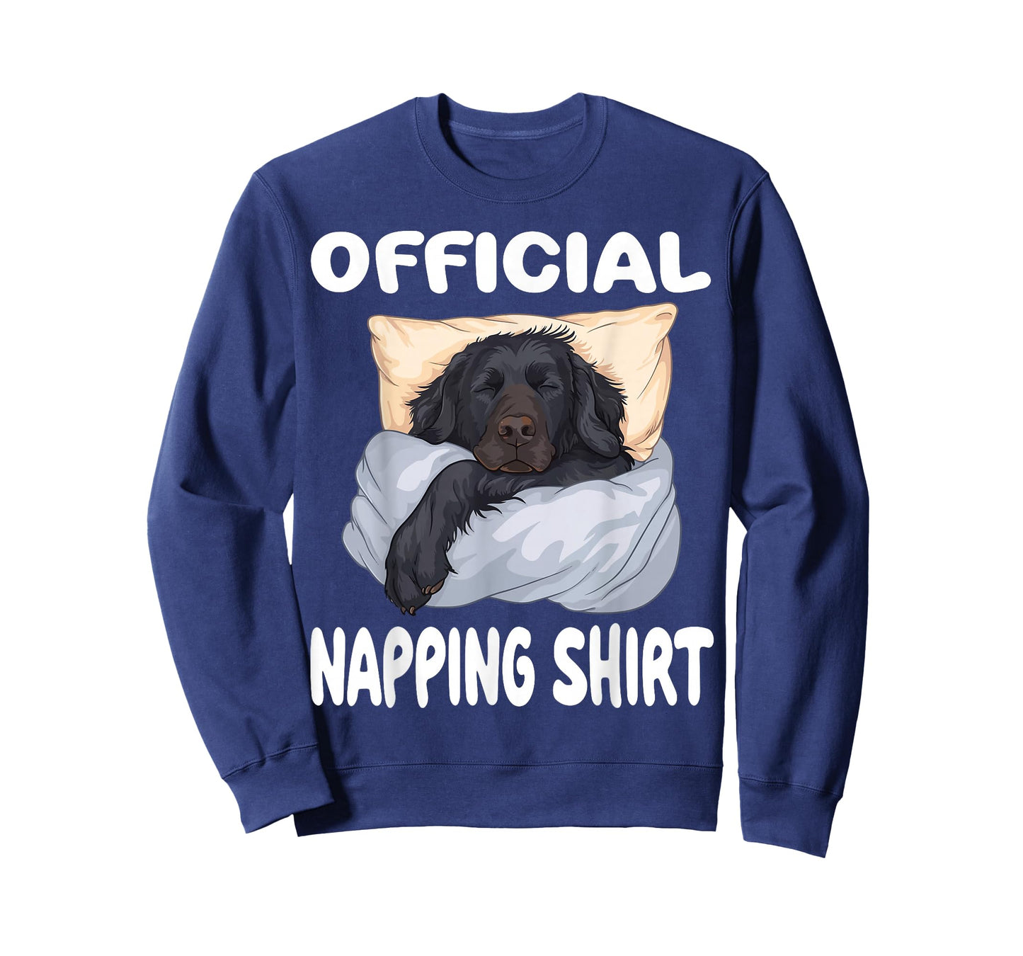 Flat Coated Retriever Dog Official Napping shirt Pajamas T-Shirt