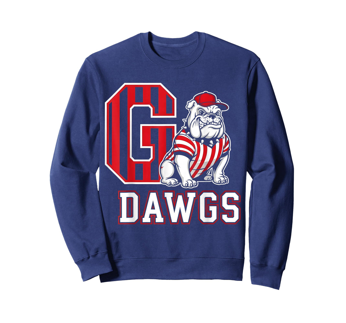 Bulldog Go Dawgs Men Women Kids Boys Youth Girls Shirt T-Shirt