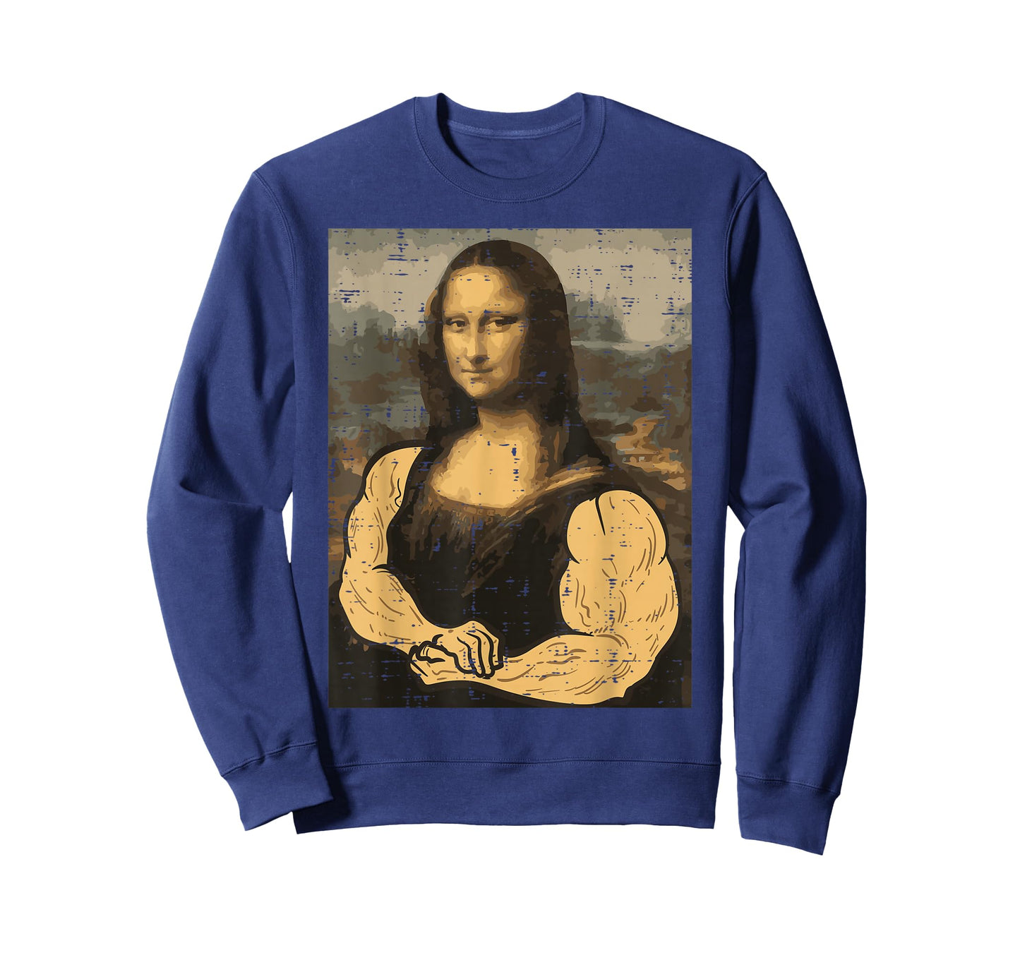 Gym Mona Lisa Muscle Fun Workout Fitness Bodybuilding Women T-Shirt