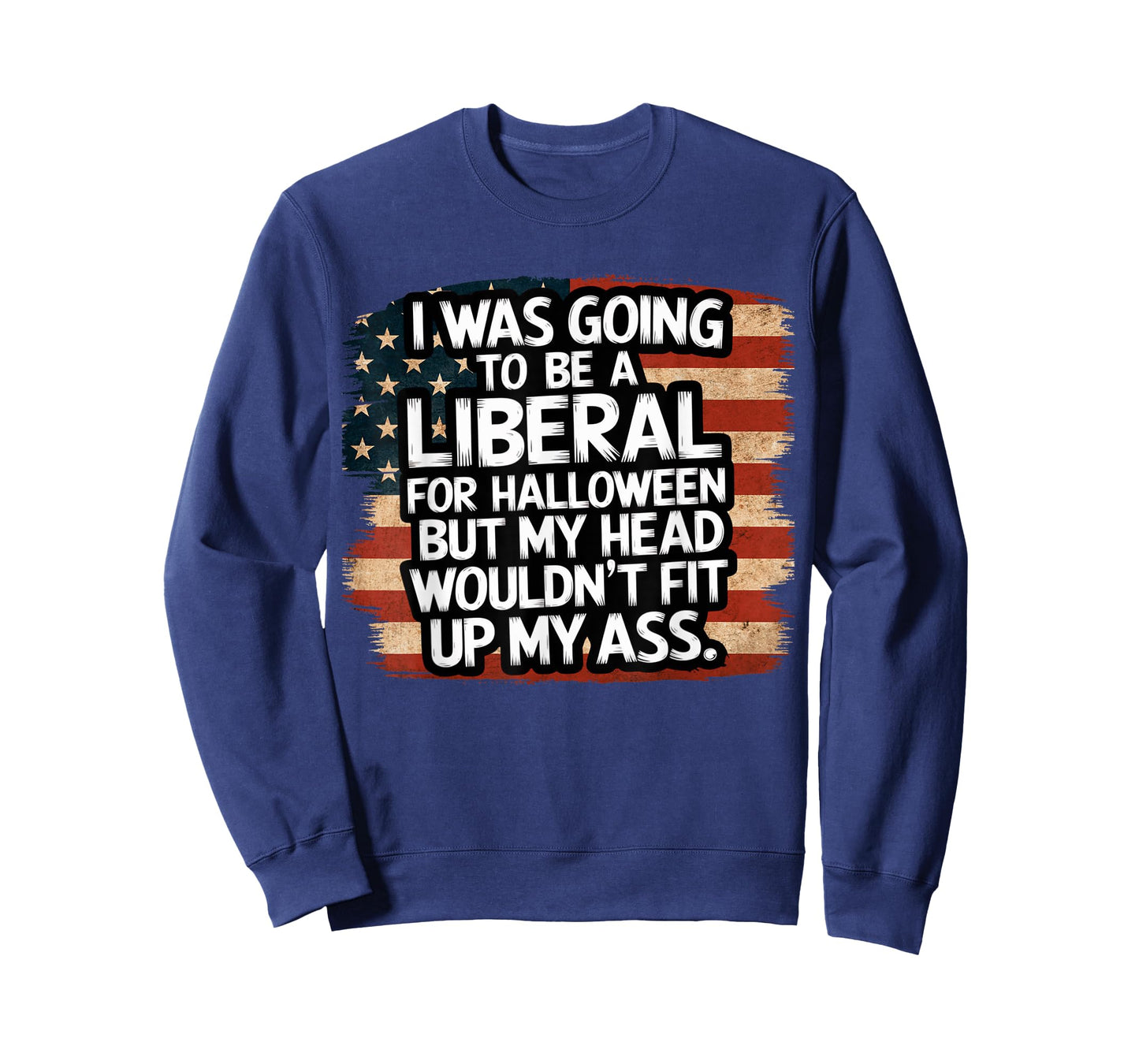 I Was Going To Be A Liberal For Halloween Funny USA Flag T-Shirt