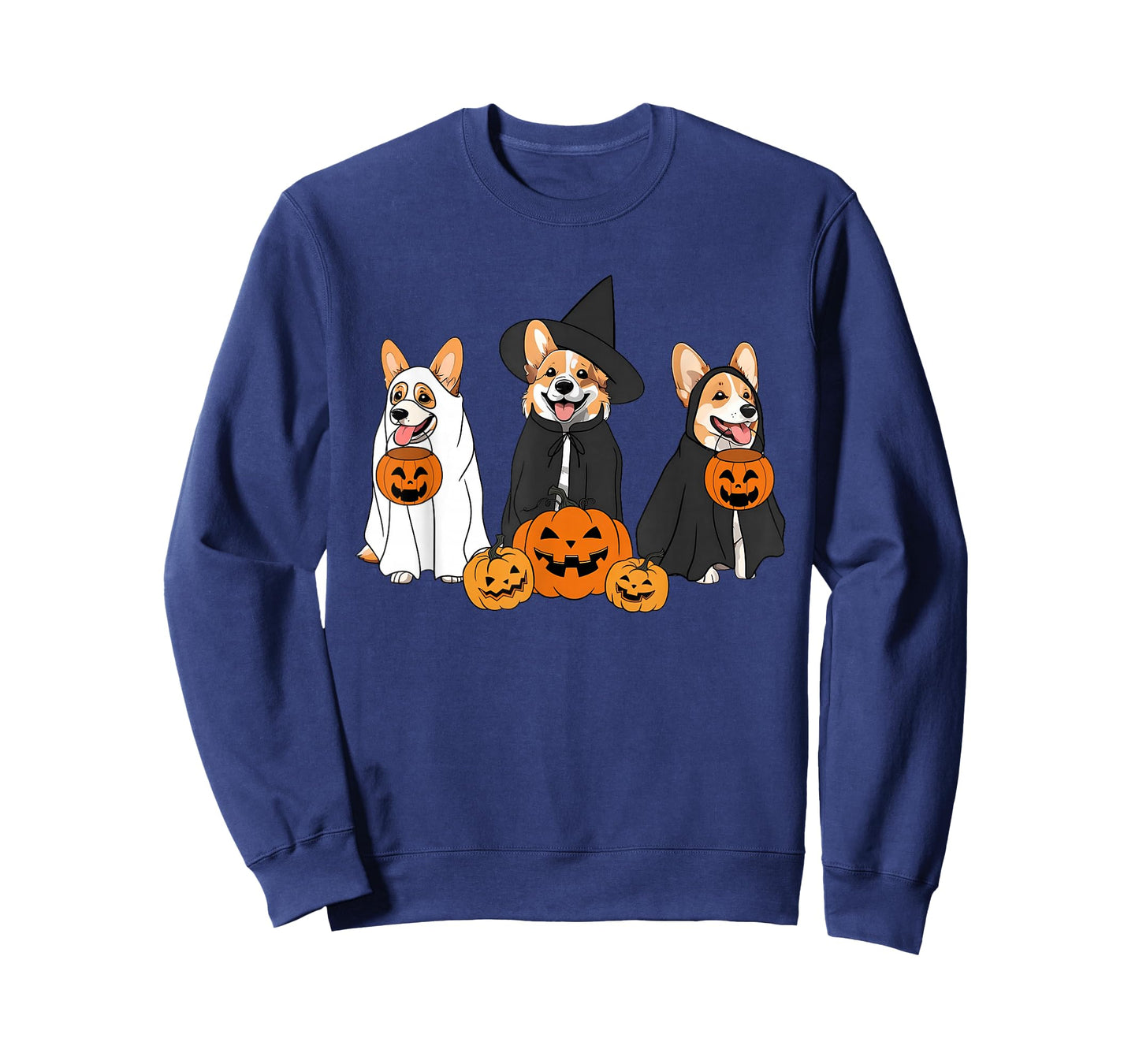 Funny Halloween Ghost Dog Pumpkin Spooky Season T-Shirt