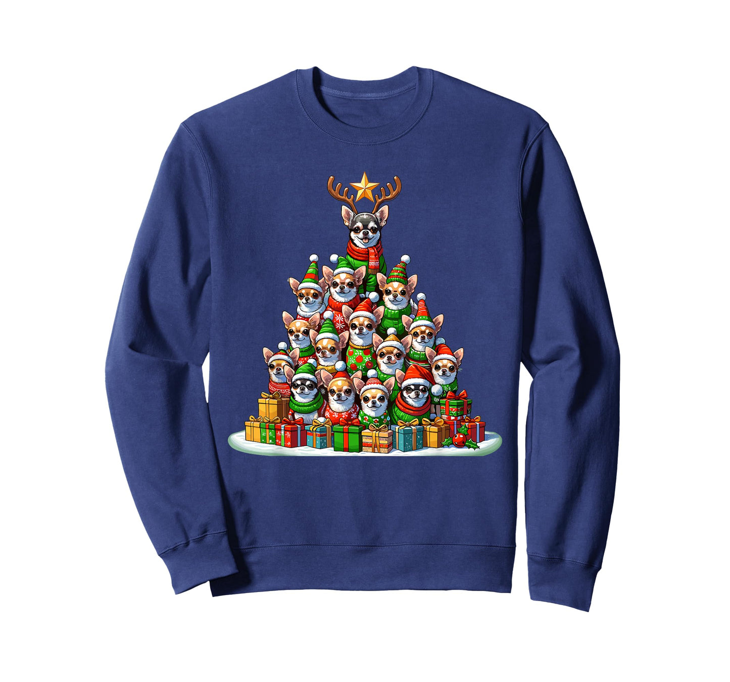 Christmas Tree Chihuahua Chihuahuas Chi T-Shirt
