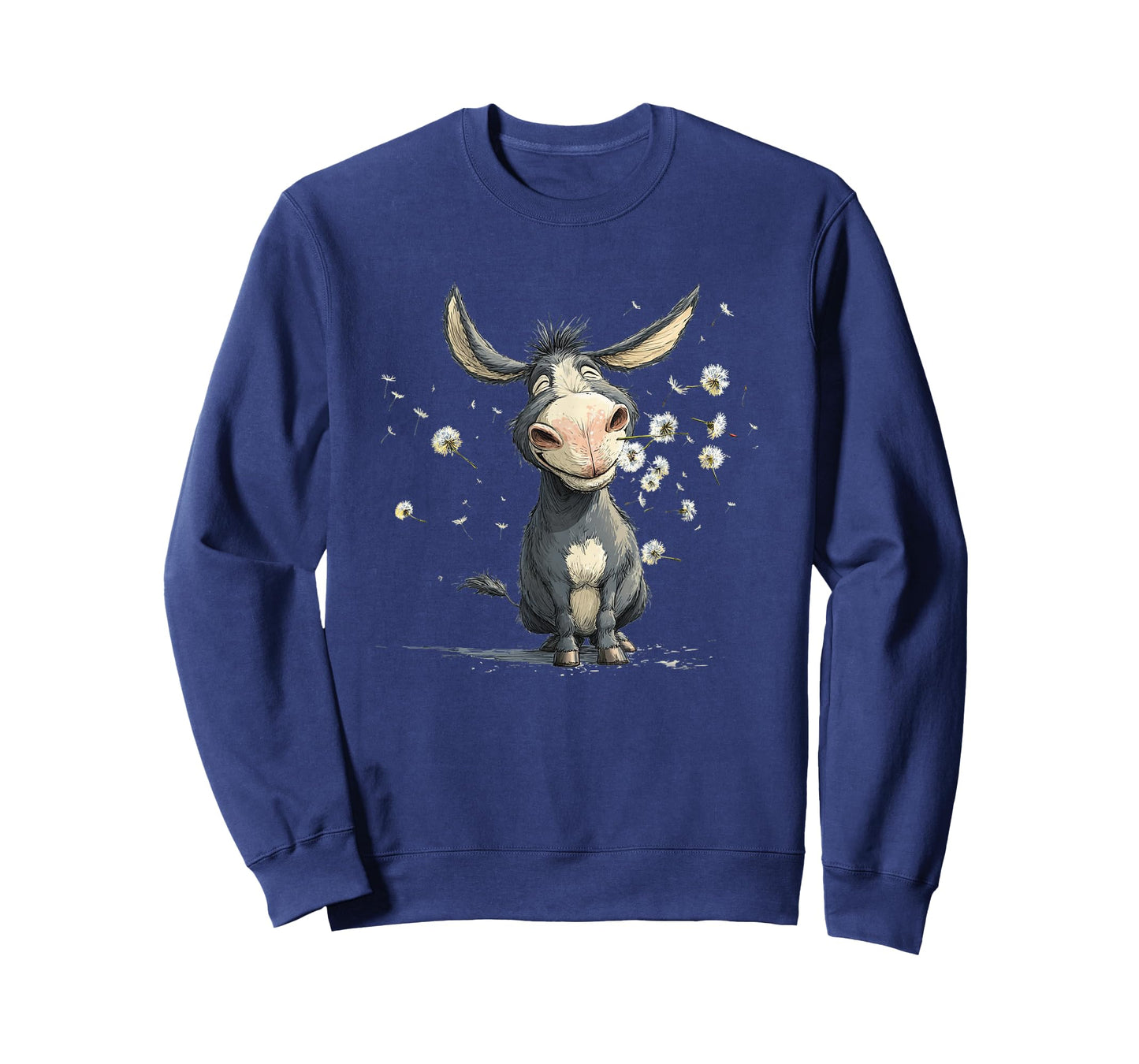 Cute Donkey Face with Flying Dandelion Seeds Costume T-Shirt