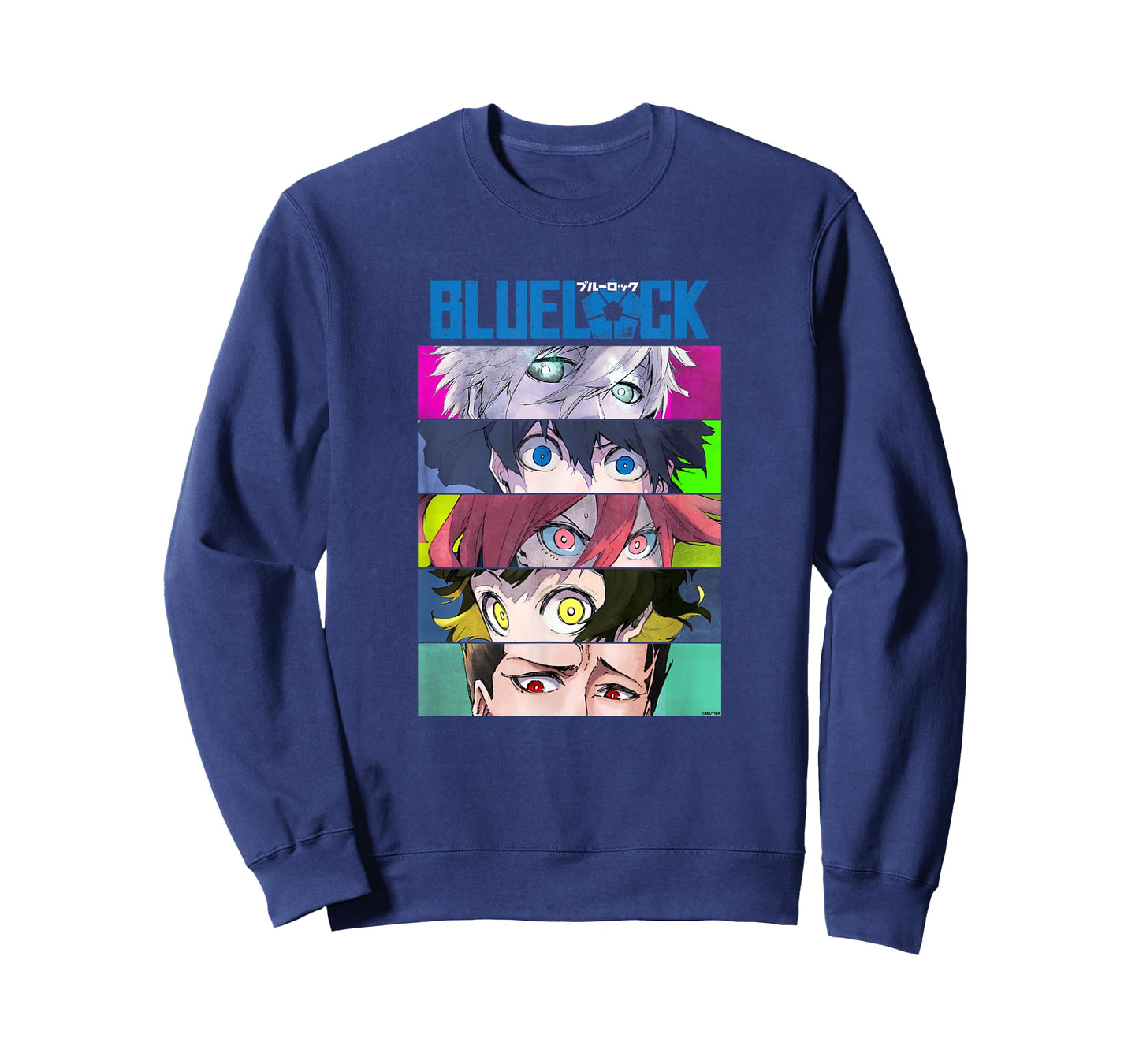 Blue Lock Main Characters Eyes Split Colorful Chest Portrait T-Shirt