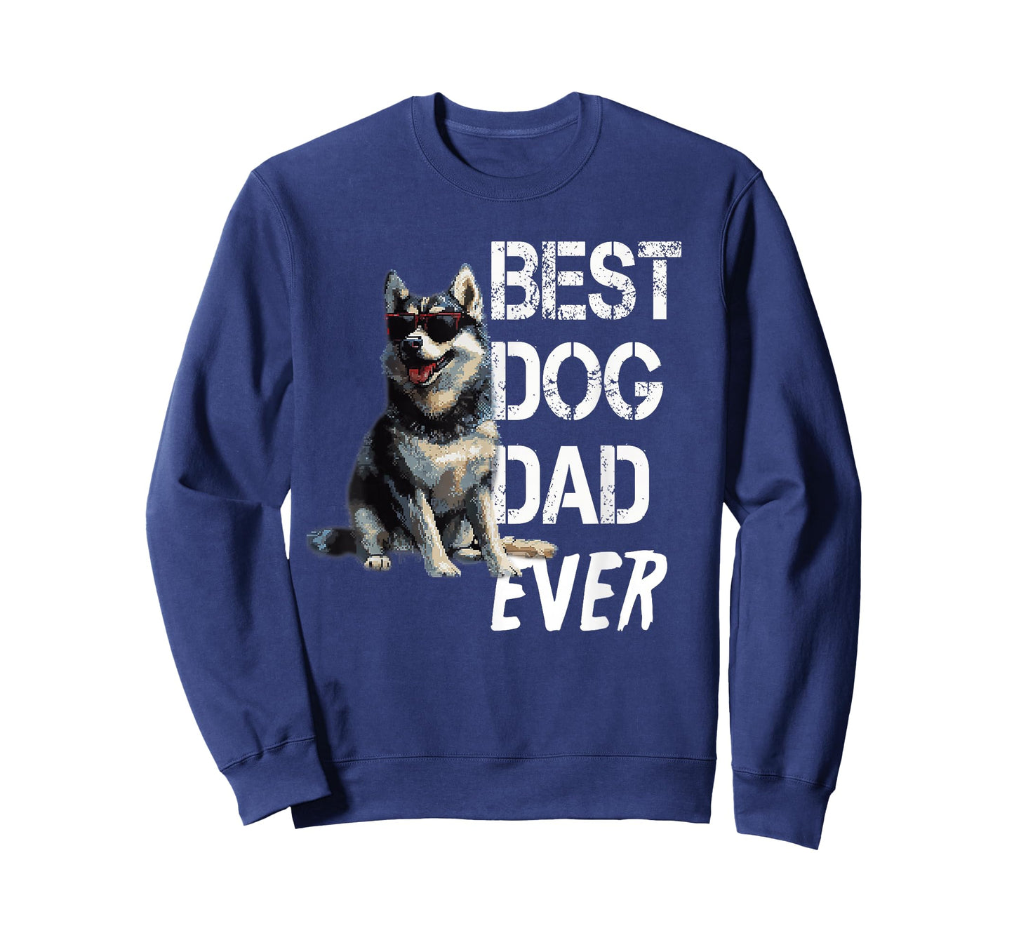 Mens Husky Dog Lover Vintage Best Husky Dad Father's Day T-Shirt