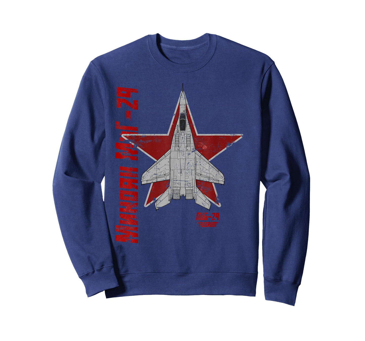 MiG-29 Fulcrum Soviet Cold War Jet Airplane Vintage Cyrillic T-Shirt