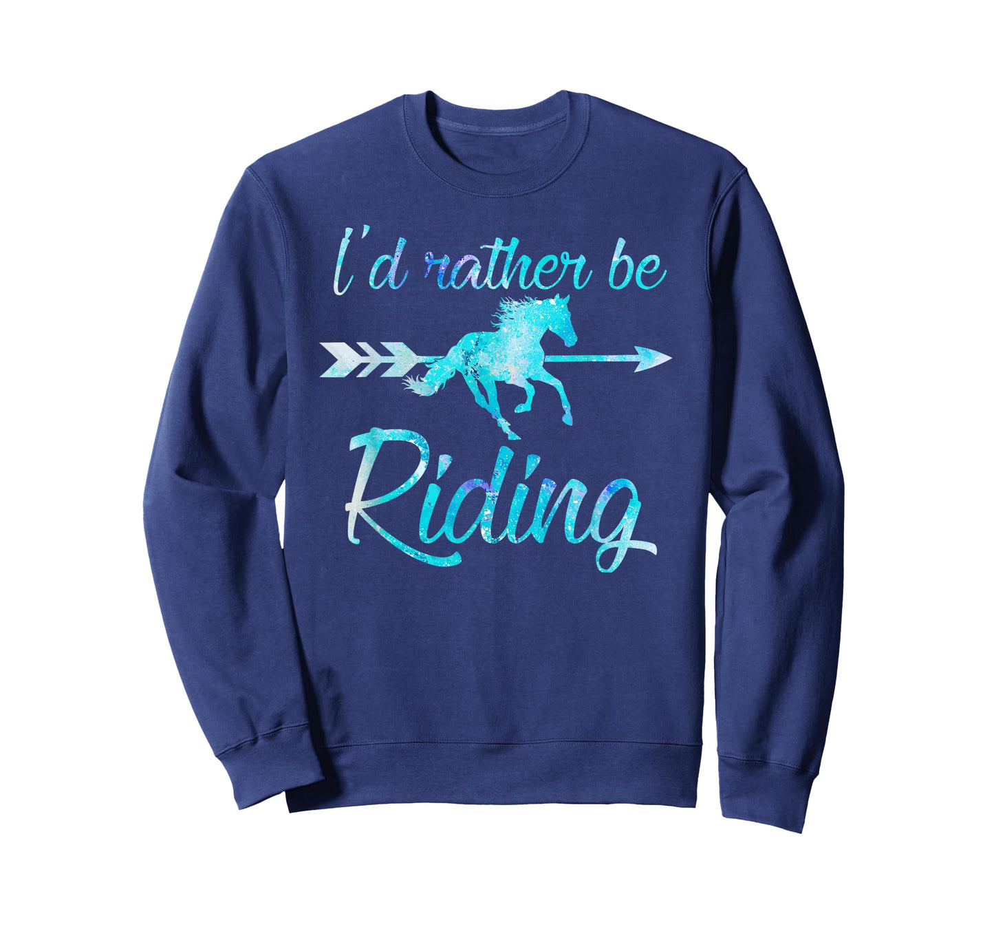 Horse Rider Shirt Girls I'd Rather BE Riding Horses Kid Gift T-Shirt