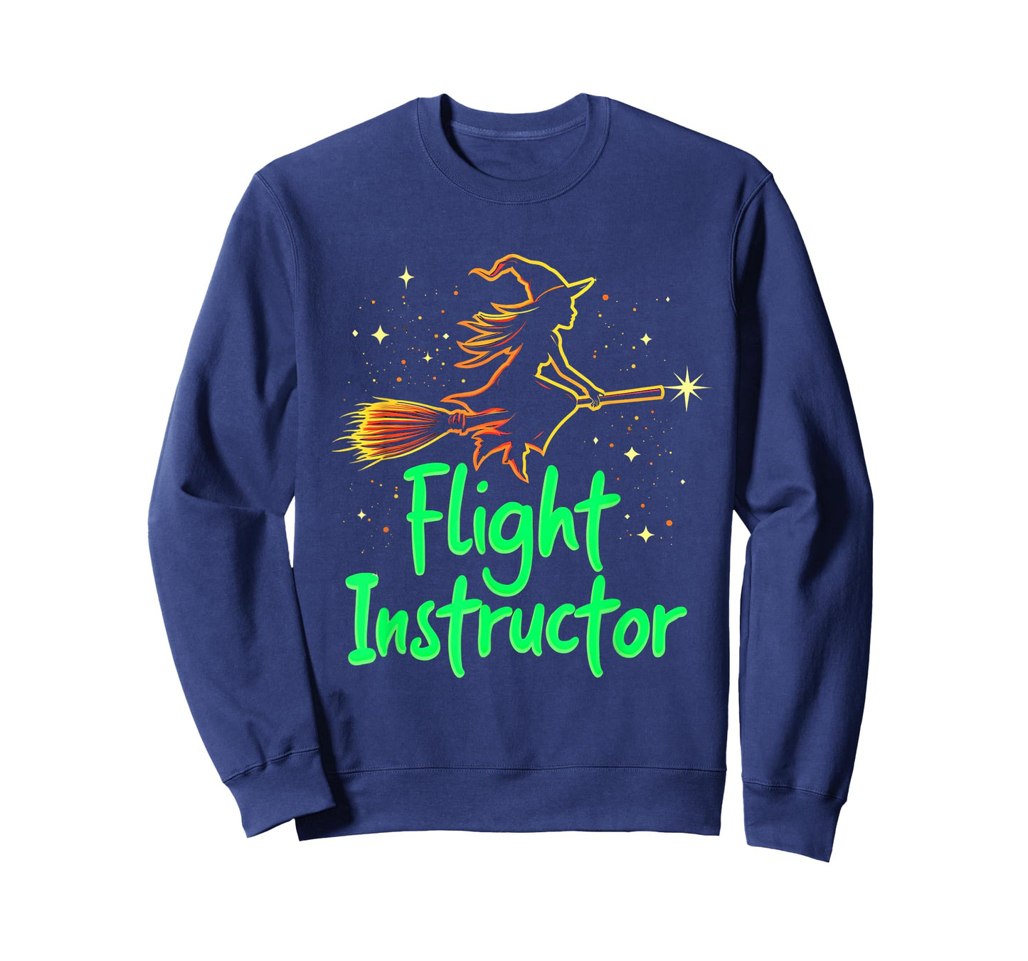 Flight Instructor Witch Broomstick T-Shirt
