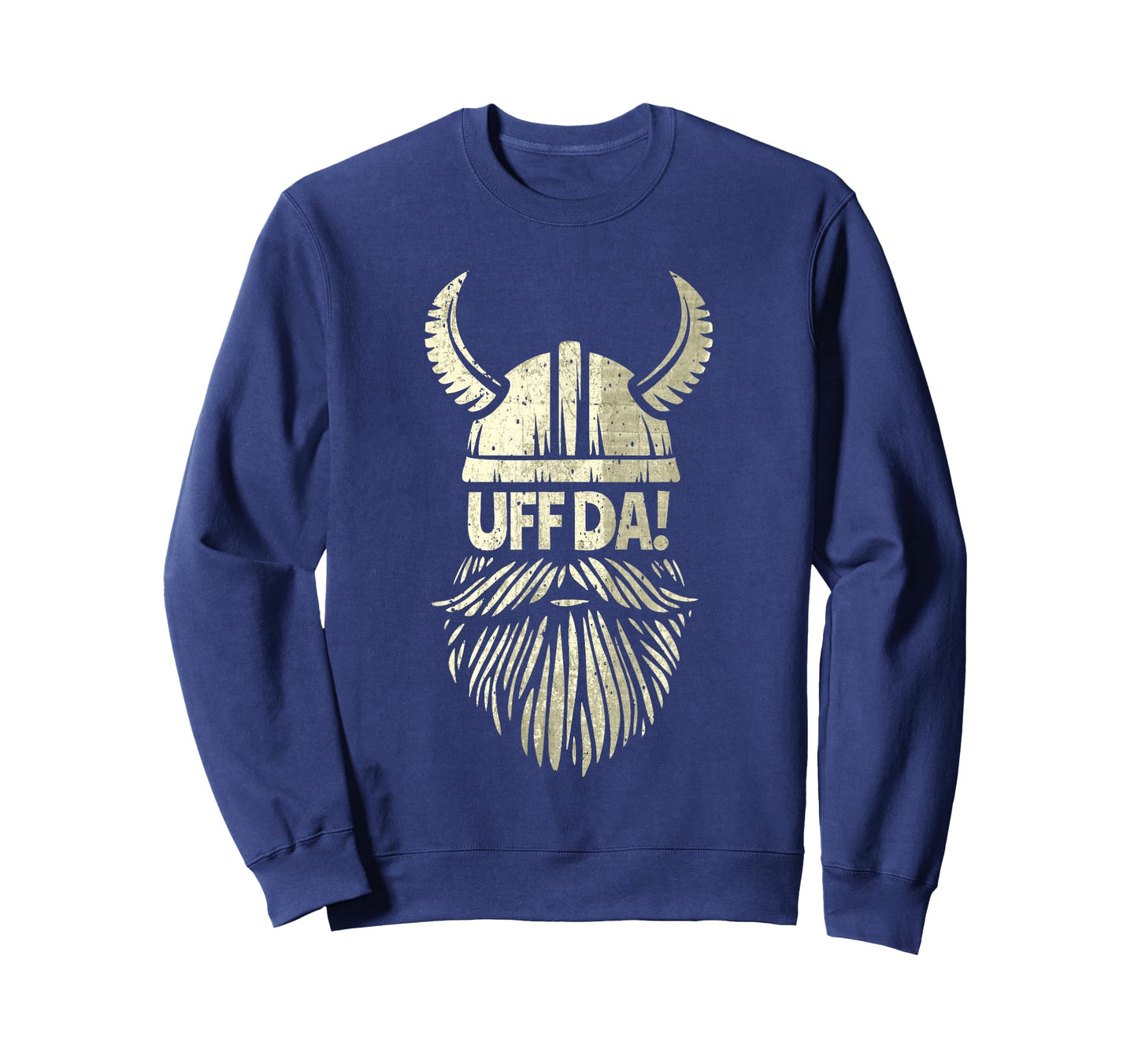Uff Da Norwegian Quote Scandinavian Viking Helmet Beard Man T-Shirt