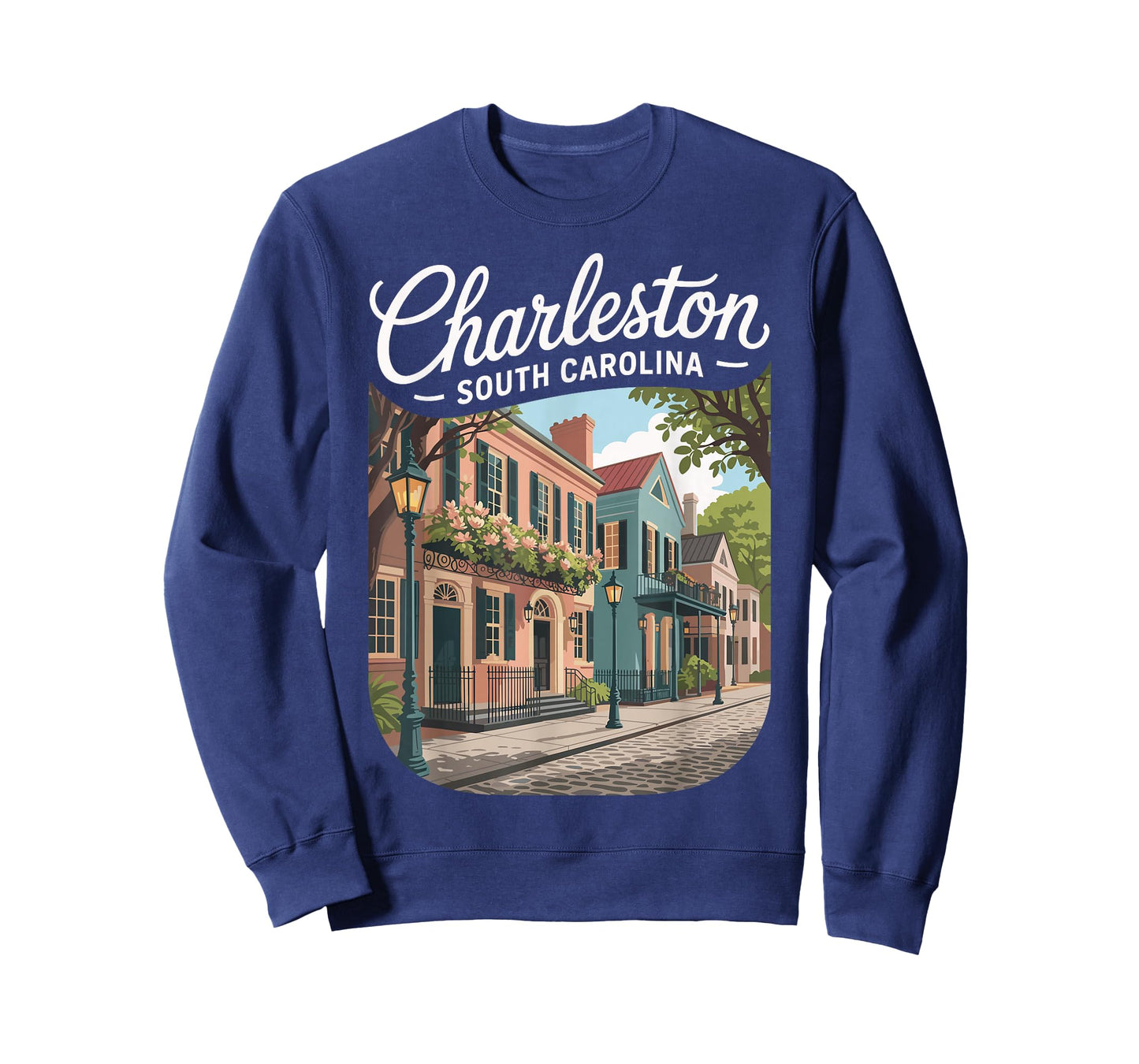 Charleston South Carolina pastel homes harbor Charleston T-Shirt