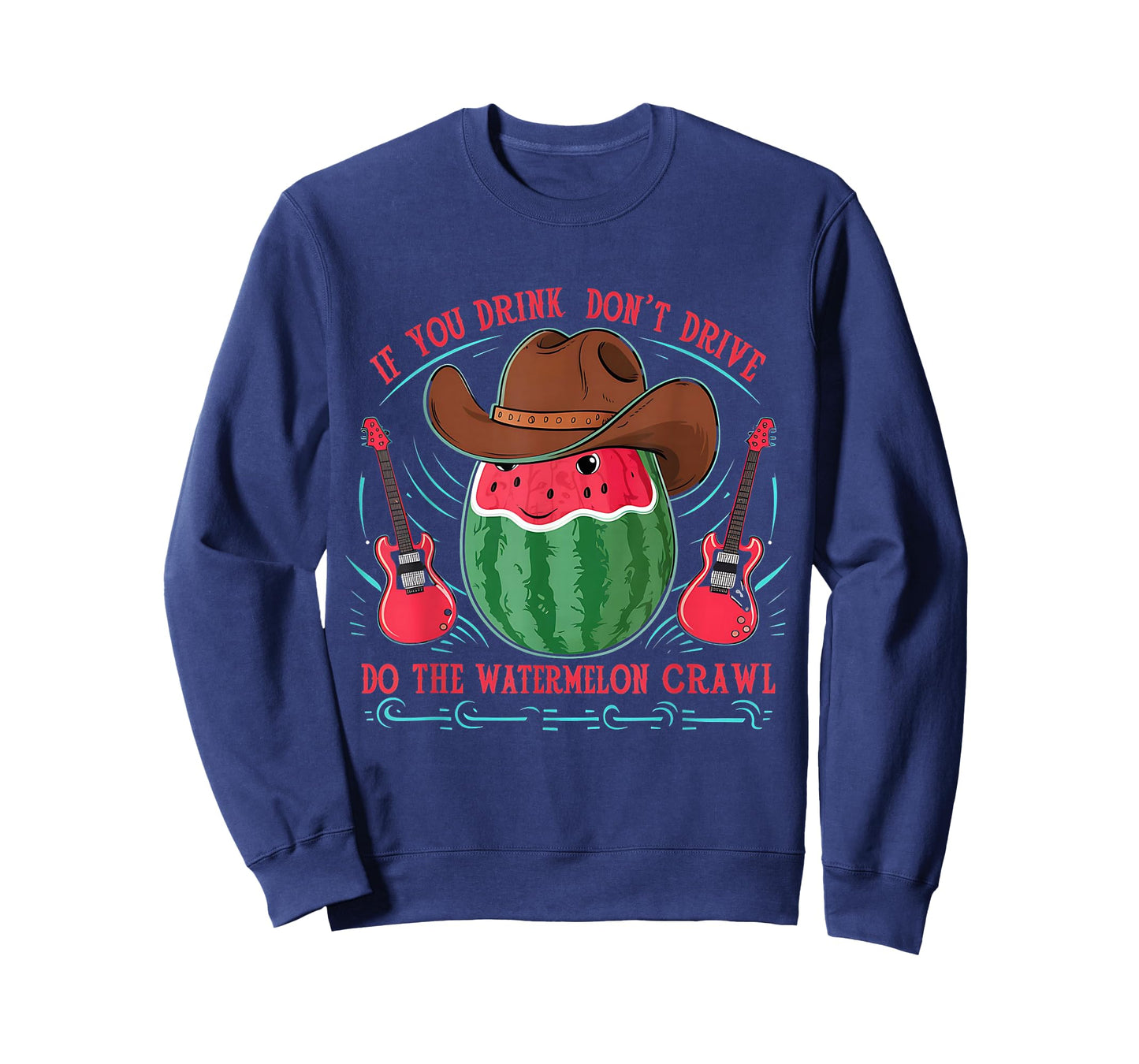 If you drink, don't drive do the watermelon crawl T-Shirt