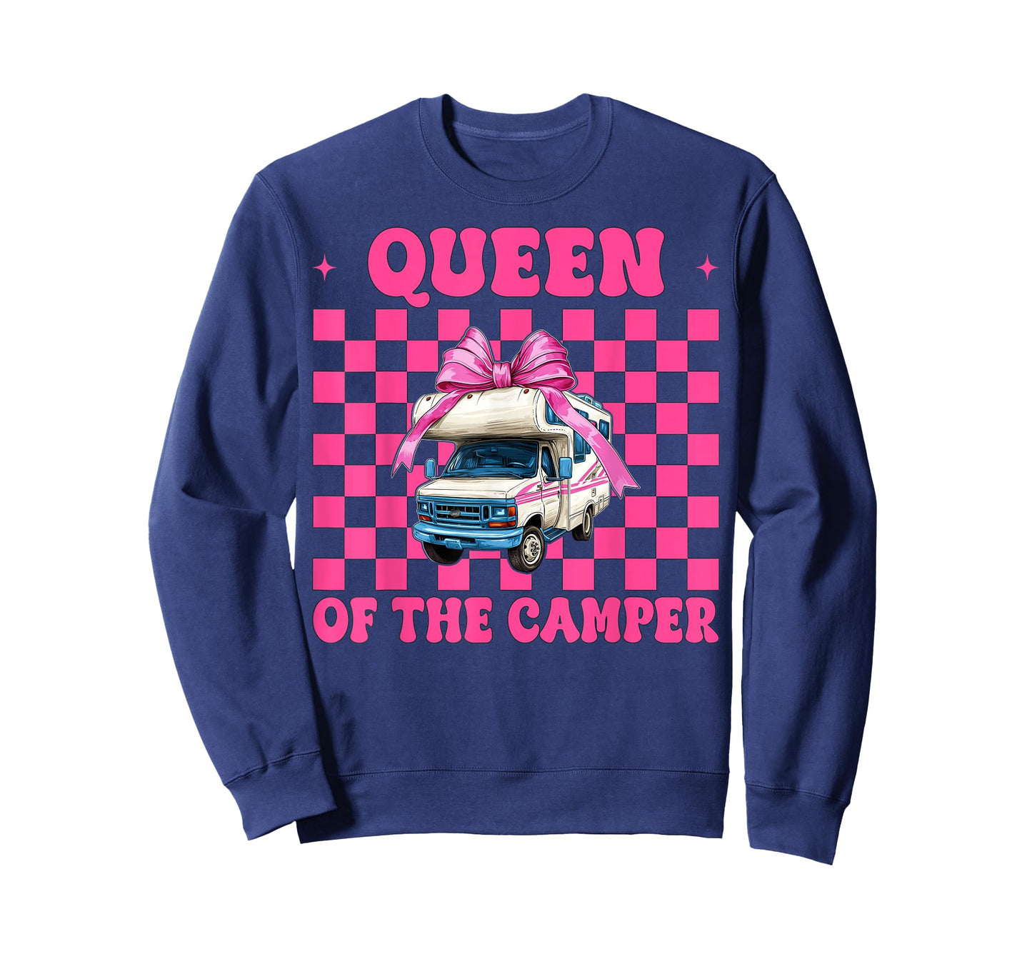 Queen of The Camper RV Camping Camper Motorhome Girl Mom T-Shirt