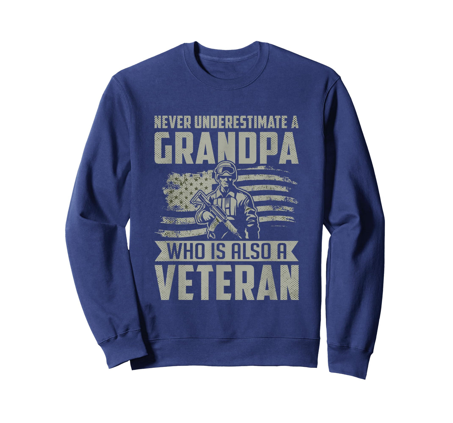 Never Underestimate a Grandpa Who is Also A Veteran T-Shirt