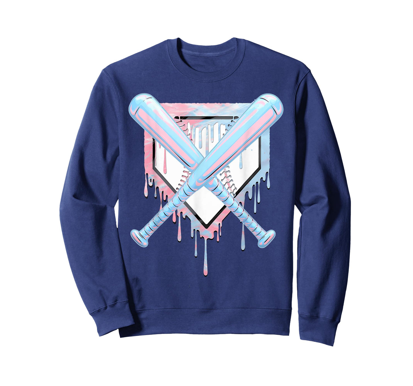 Cool Sport Baseball Home Plate Drip With Sprinkles Drip T-Shirt