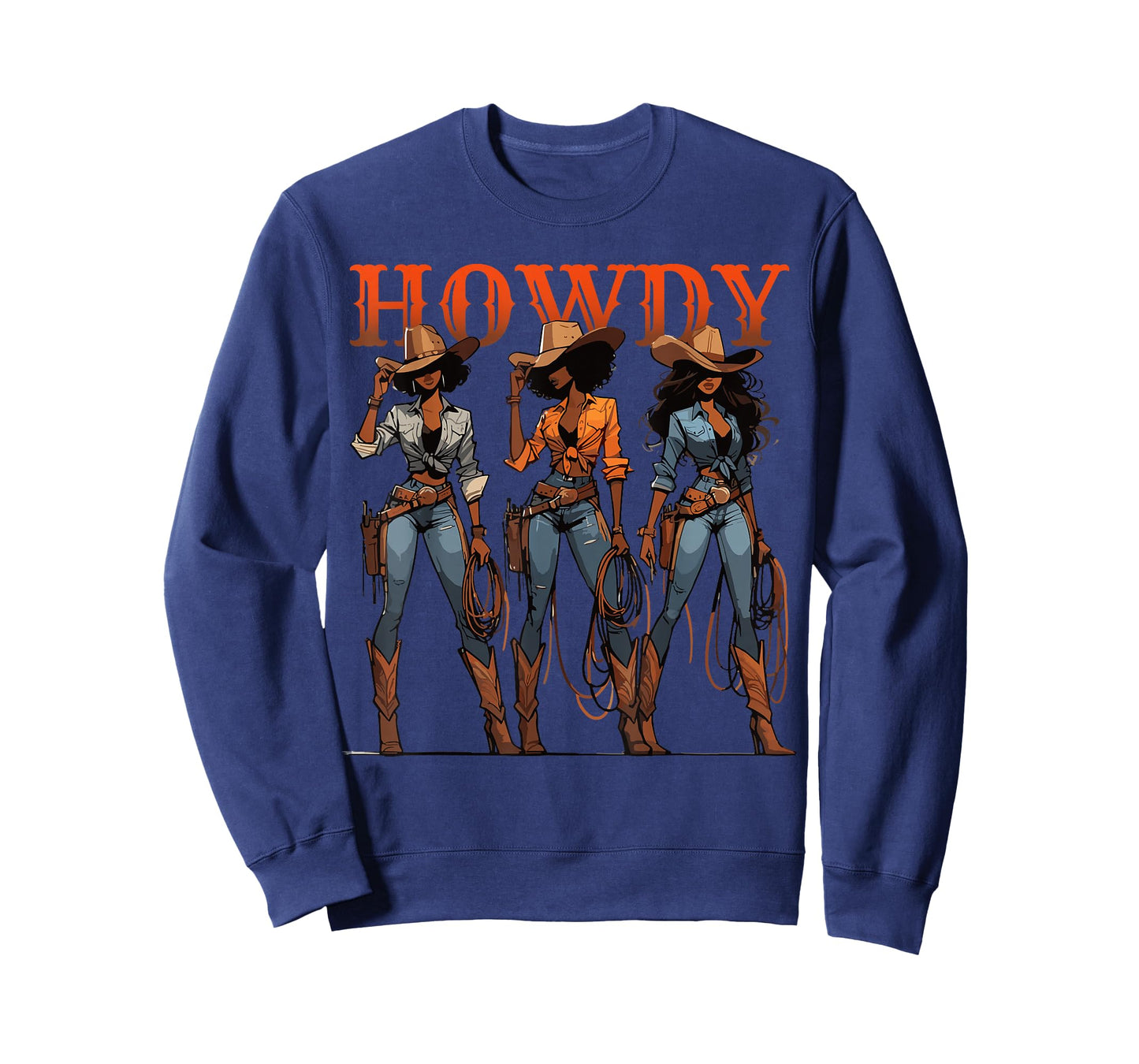 Black African American Cowgirl Western Country Texas Rodeo T-Shirt