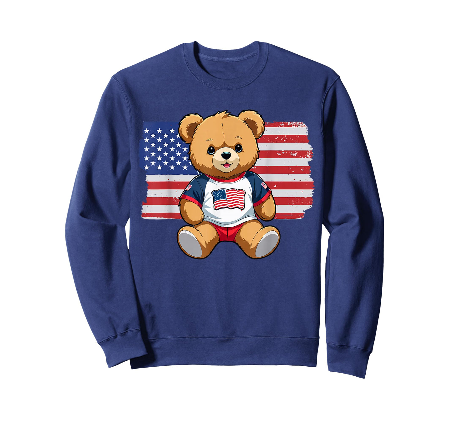 America US Flag Teddy Bear Patriot T-Shirt