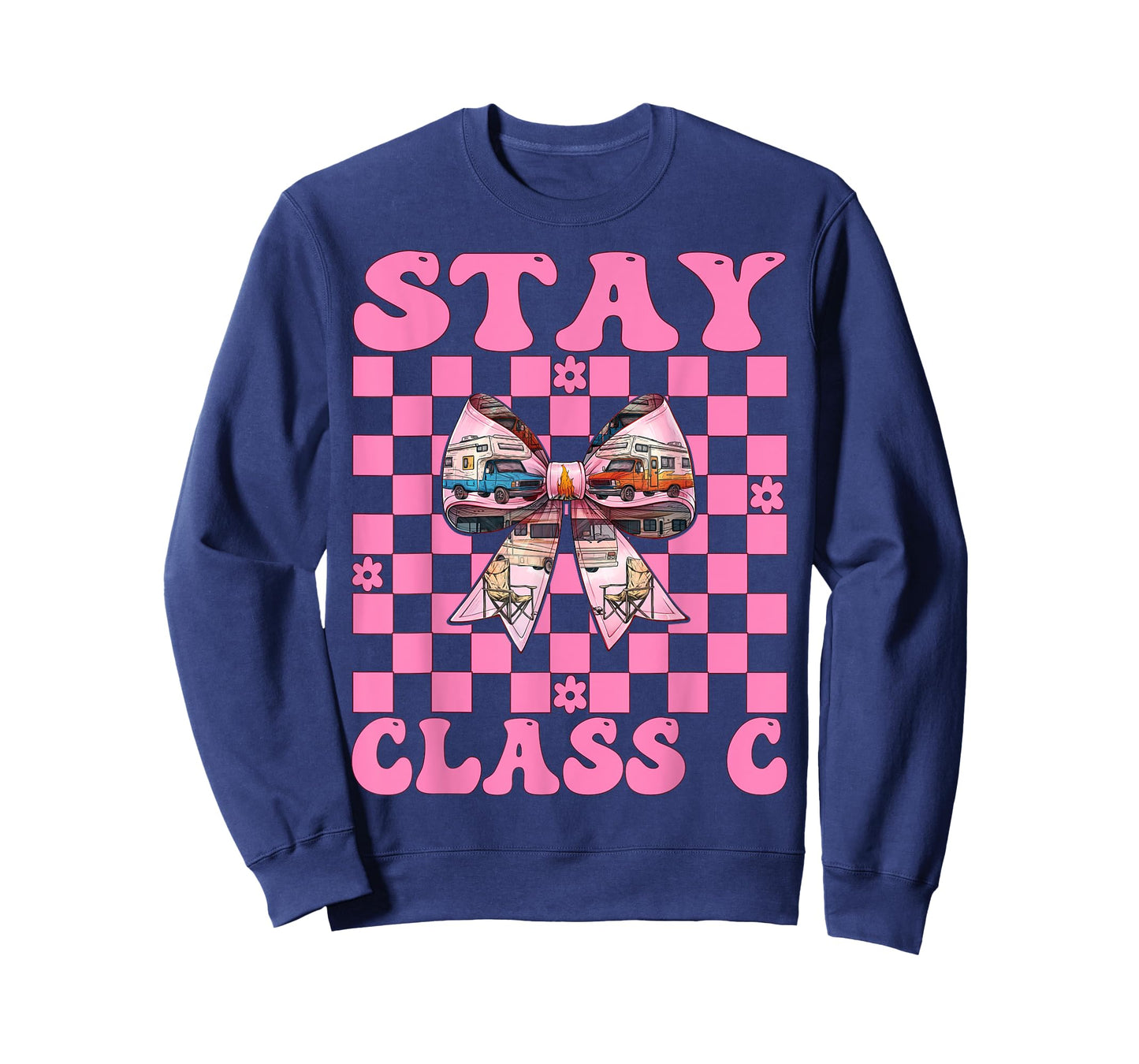 RV Camping Camper Motorhome Girl Mom Coquette Stay Class C T-Shirt