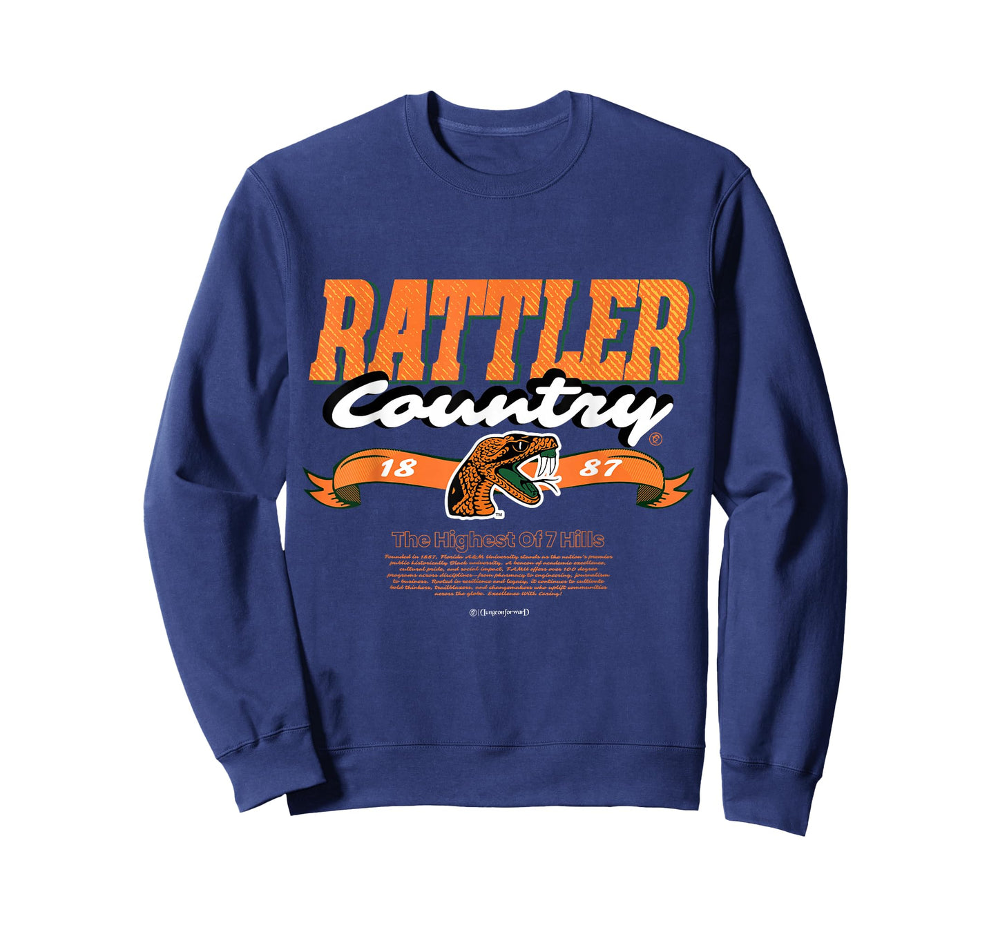 Florida A&M University - FAMU Rattler Country - HBCU Mascot T-Shirt