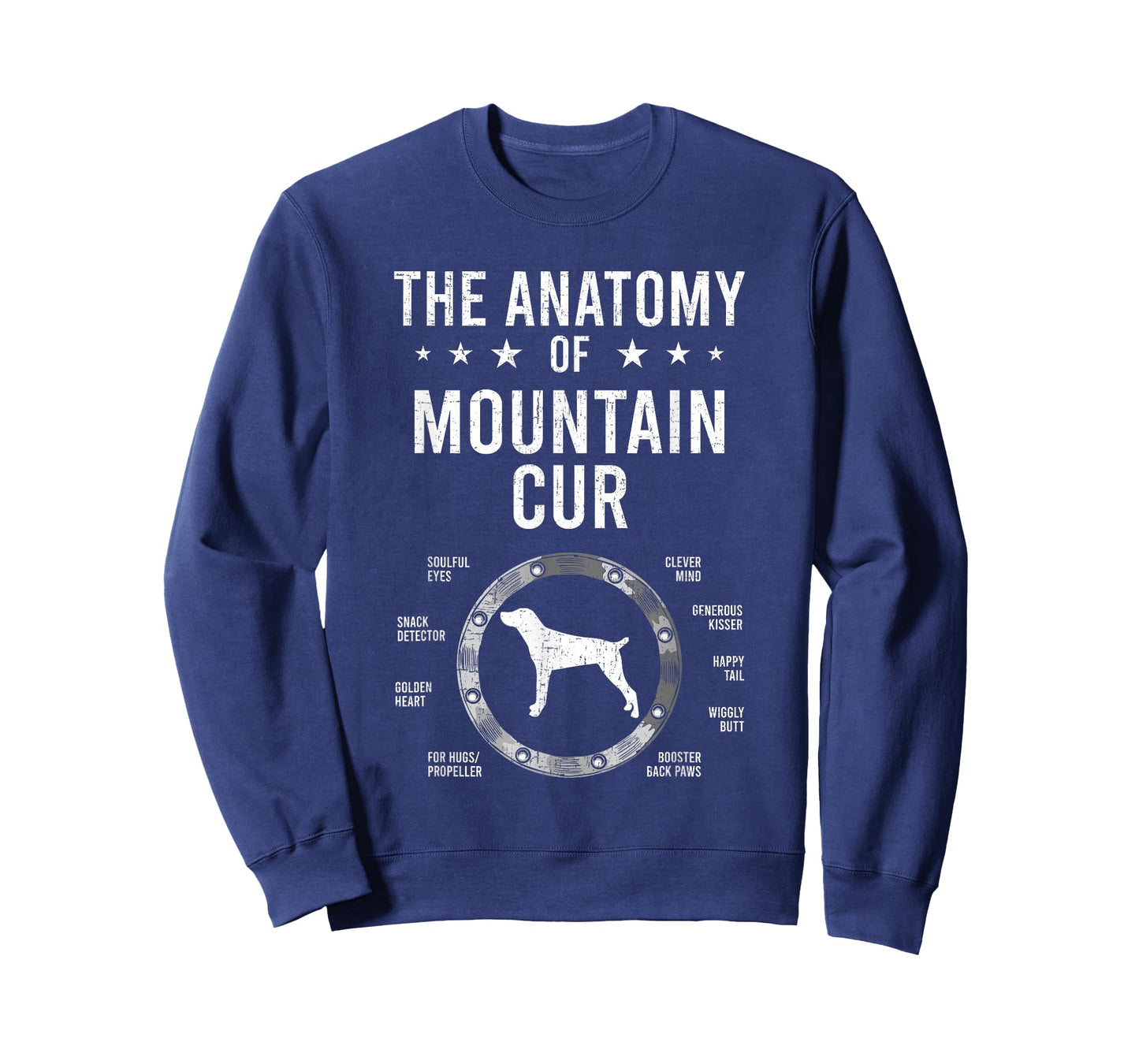 Anatomy of Mountain Cur Dog Lover T-Shirt