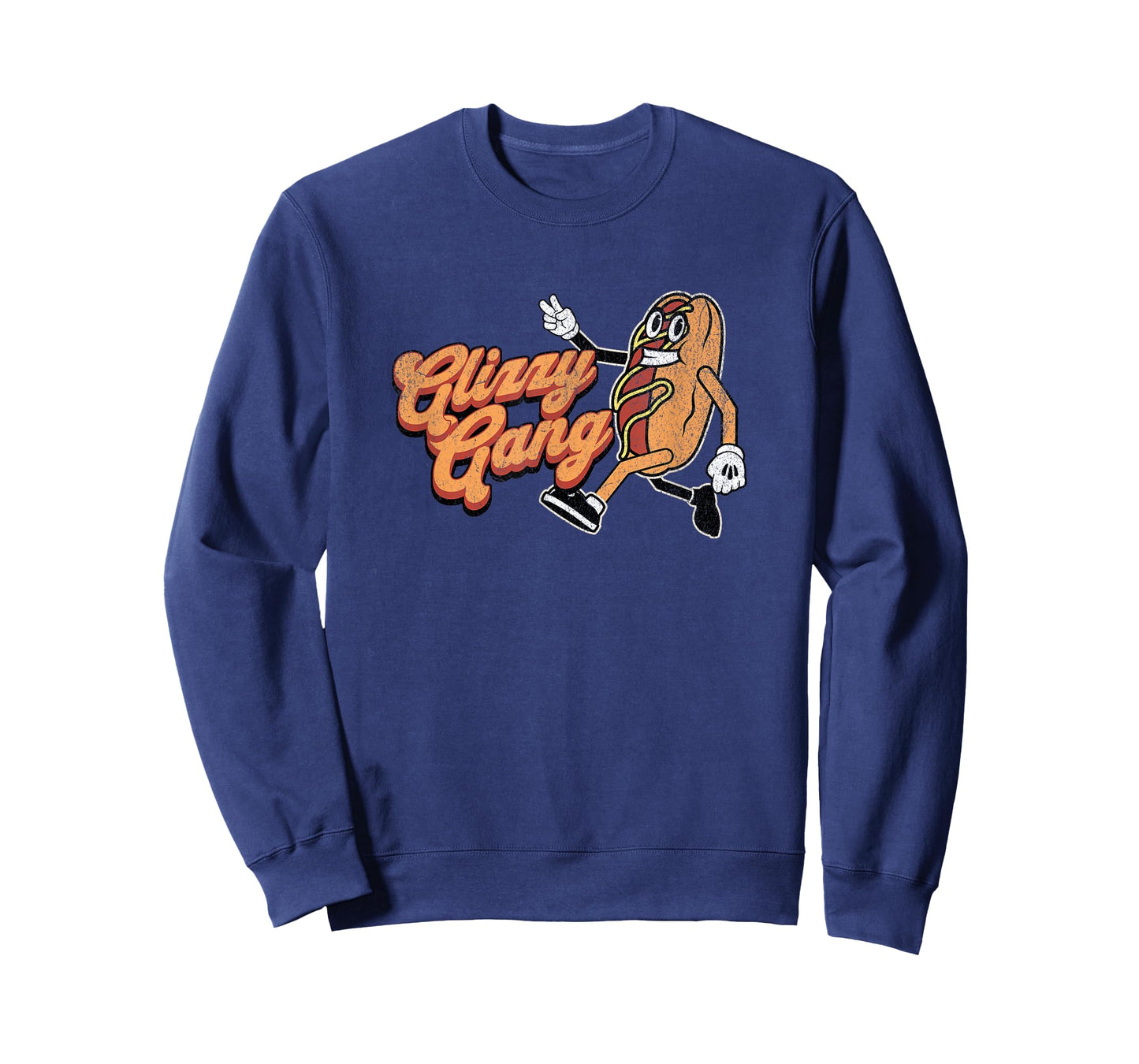 Glizzy Gang Hotdog Vintage Retro Funny Gift T-Shirt