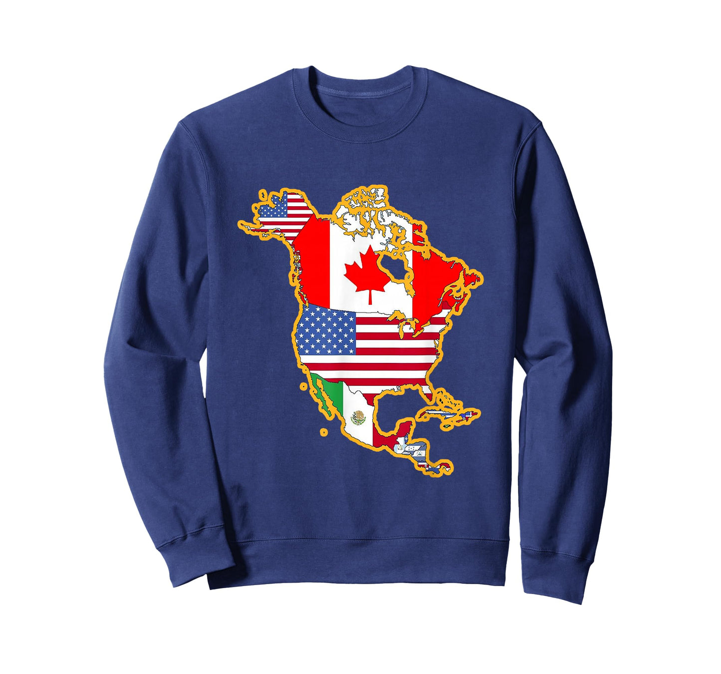 North America Continent Flag Shirt - Geography Shirt T-Shirt