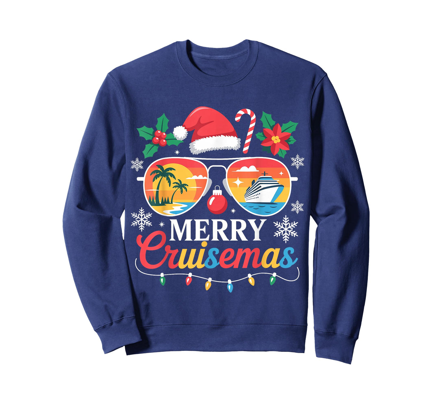 Merry Cruisemas 2025 Christmas Santa Snowman Cruise Trip T-Shirt
