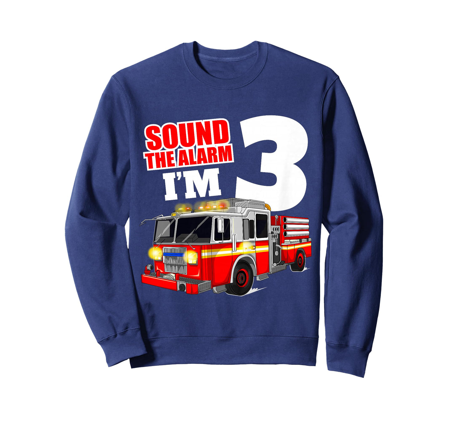 Fire Truck 3rd Birthday Boy Toddler Firefighter T-Shirt