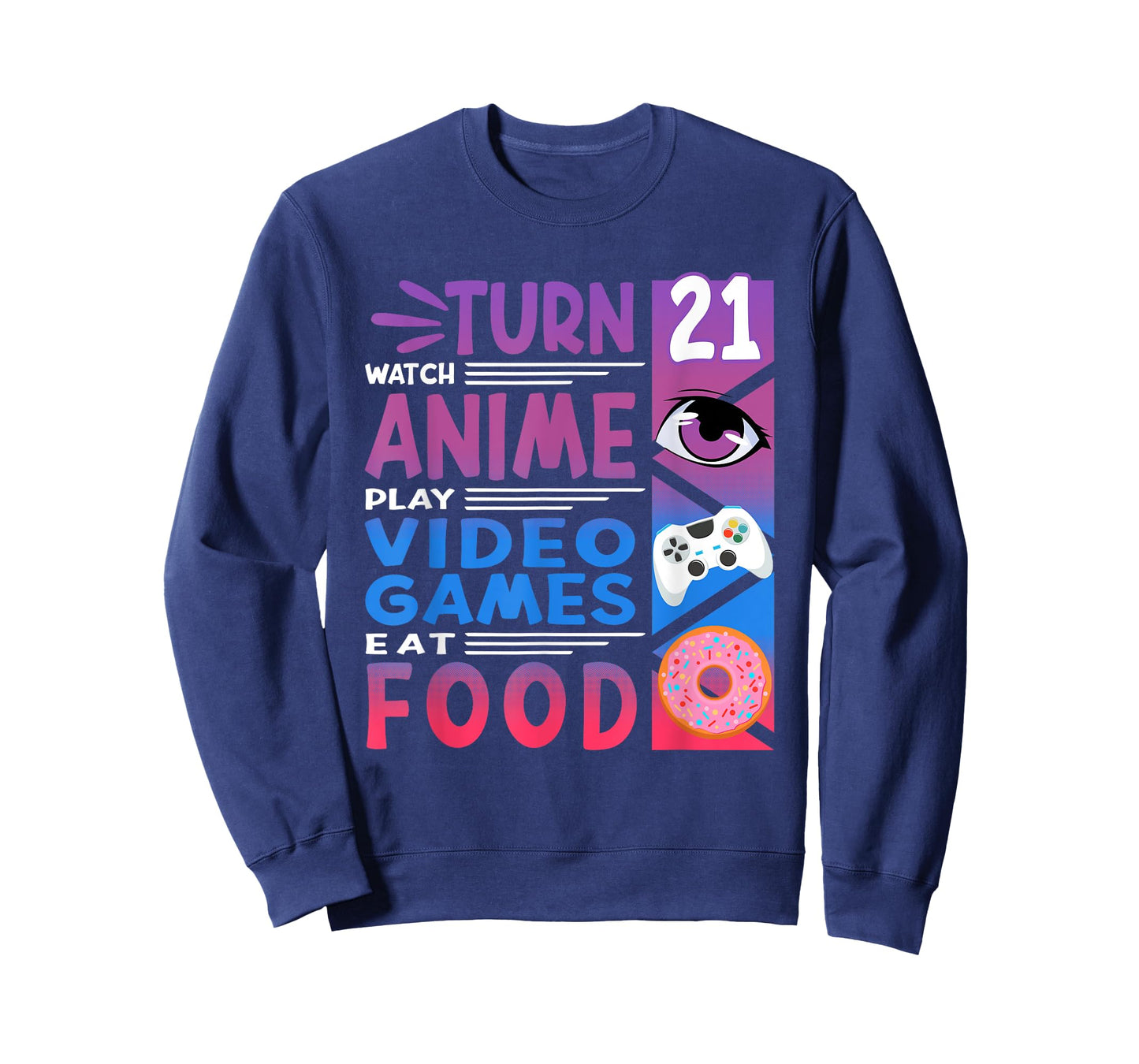 21st Birthday I Manga I Gamer I 90s Kawaii Donuts Anime T-Shirt