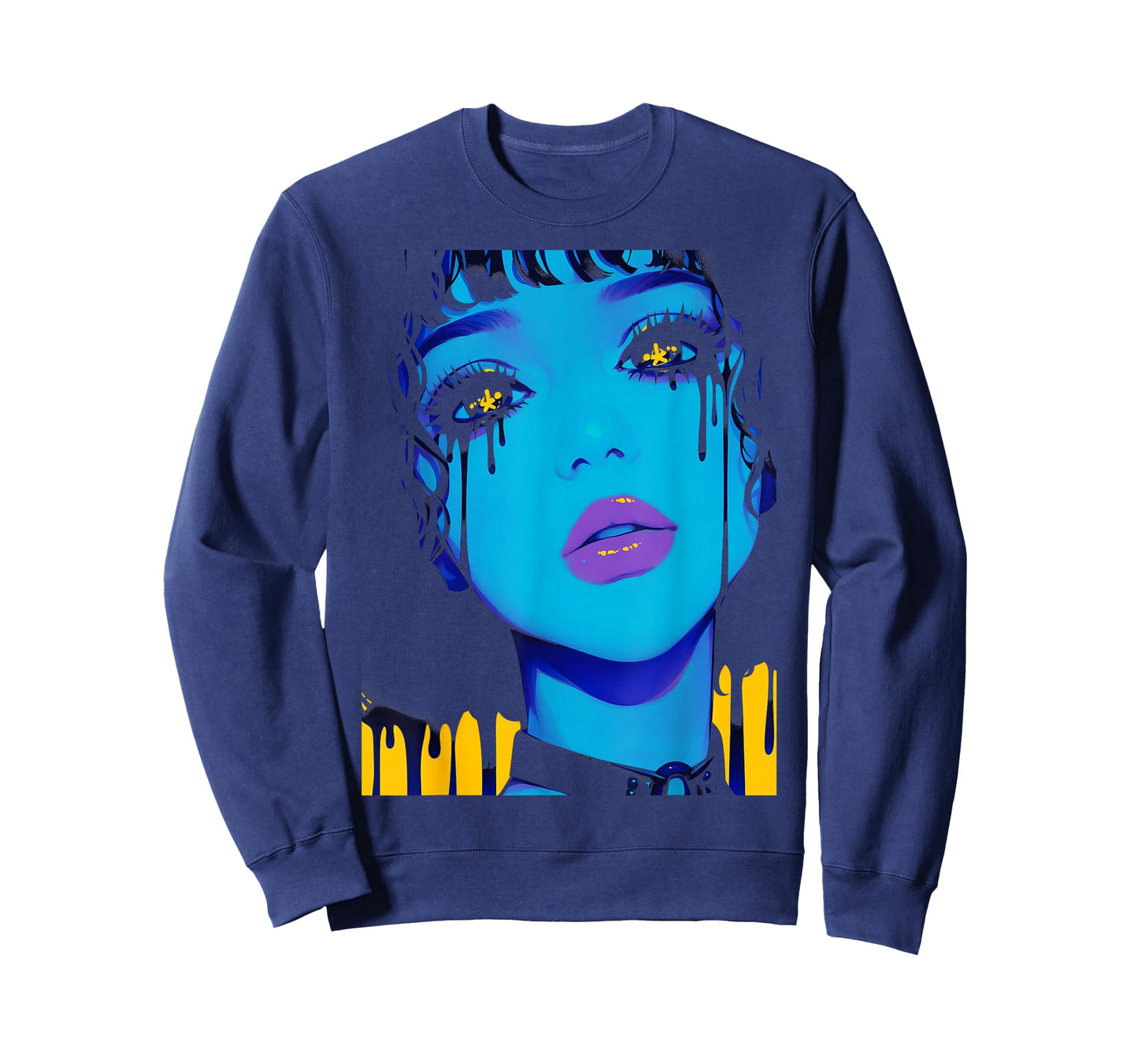Cybergoth Cybercore Grunge Punk Goth Girl Alt Anime Manga T-Shirt