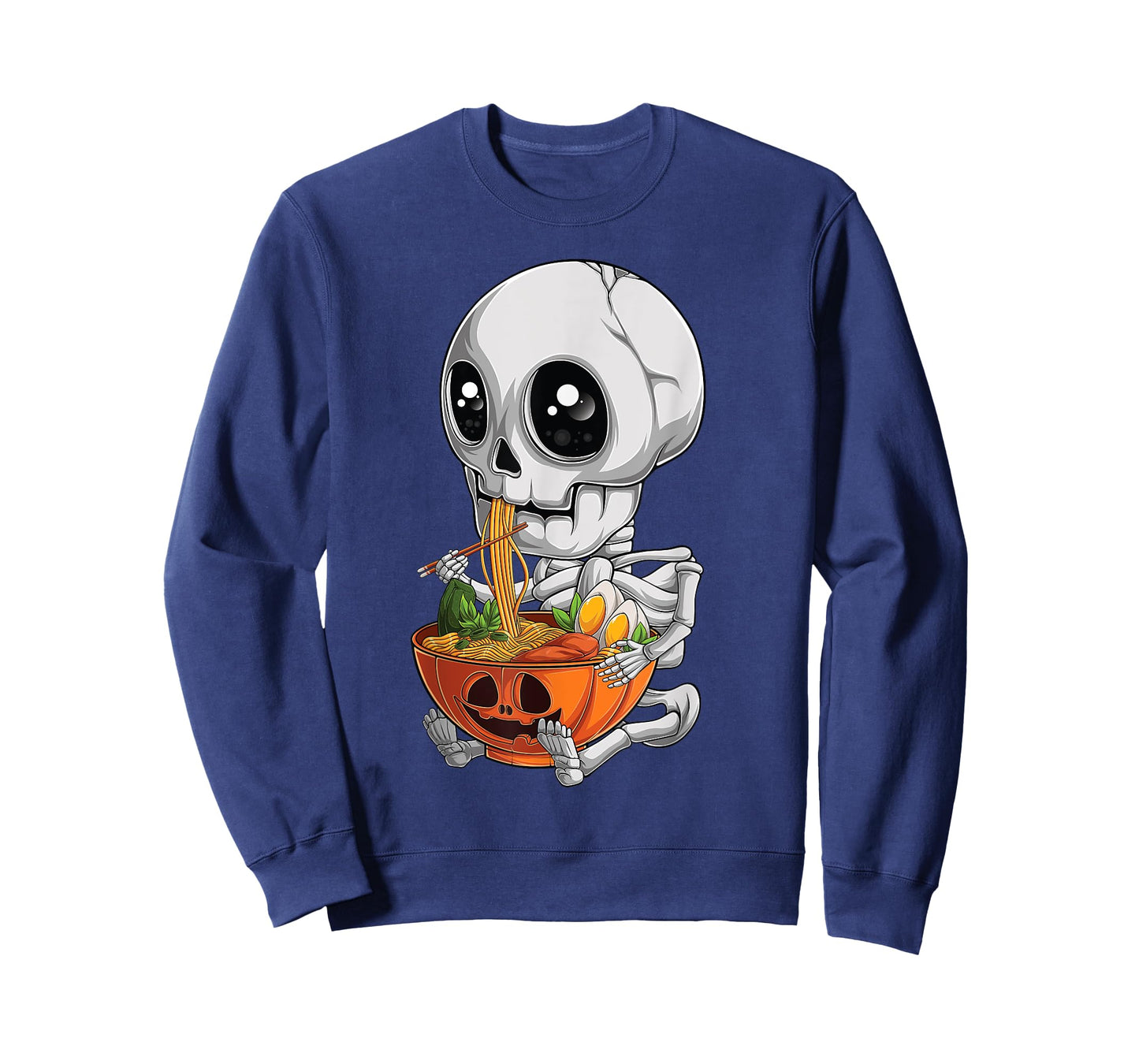 kawaii japanese anime Skeleton Halloween ramen Food Lovers T-Shirt