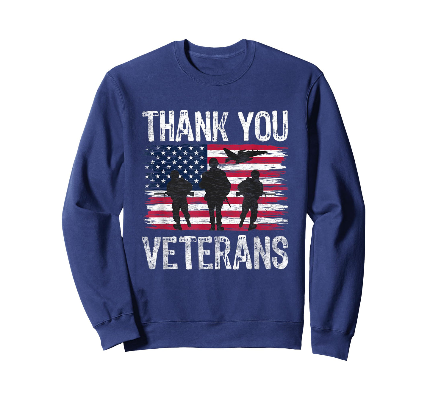 Patriotic American Flag Thank You Veterans Day T-Shirt