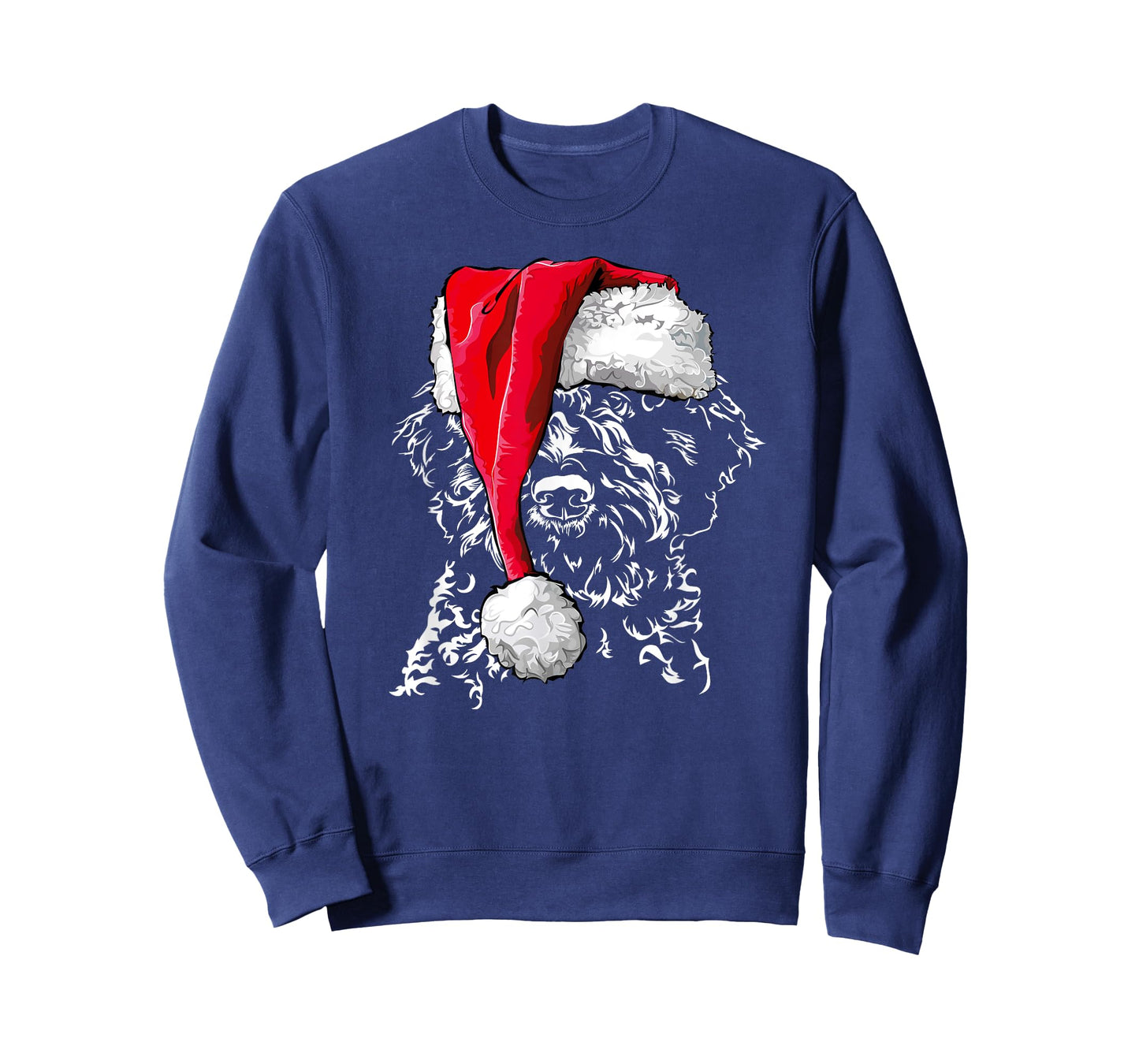 Funny Lagotto Romagnolo Santa Christmas dog mom gift present T-Shirt for Men Women Girls Kids