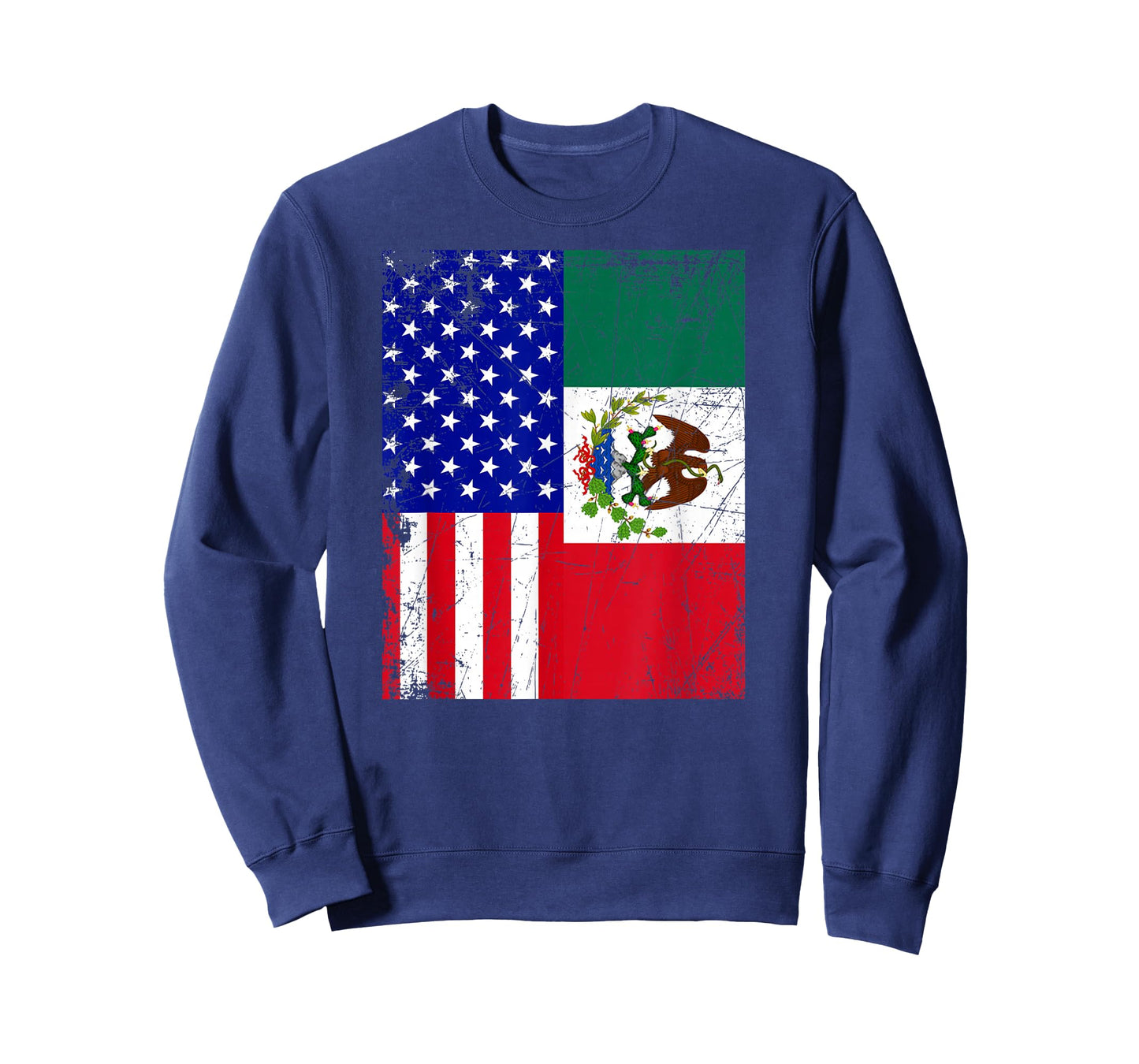 Mexican American Flag Shirt | Half Mexico Half USA T-Shirt T-Shirt