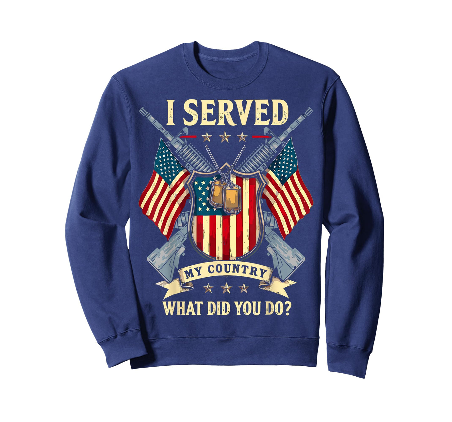 I Served My Country What Did You Do? USA Flag Veterans Day T-Shirt
