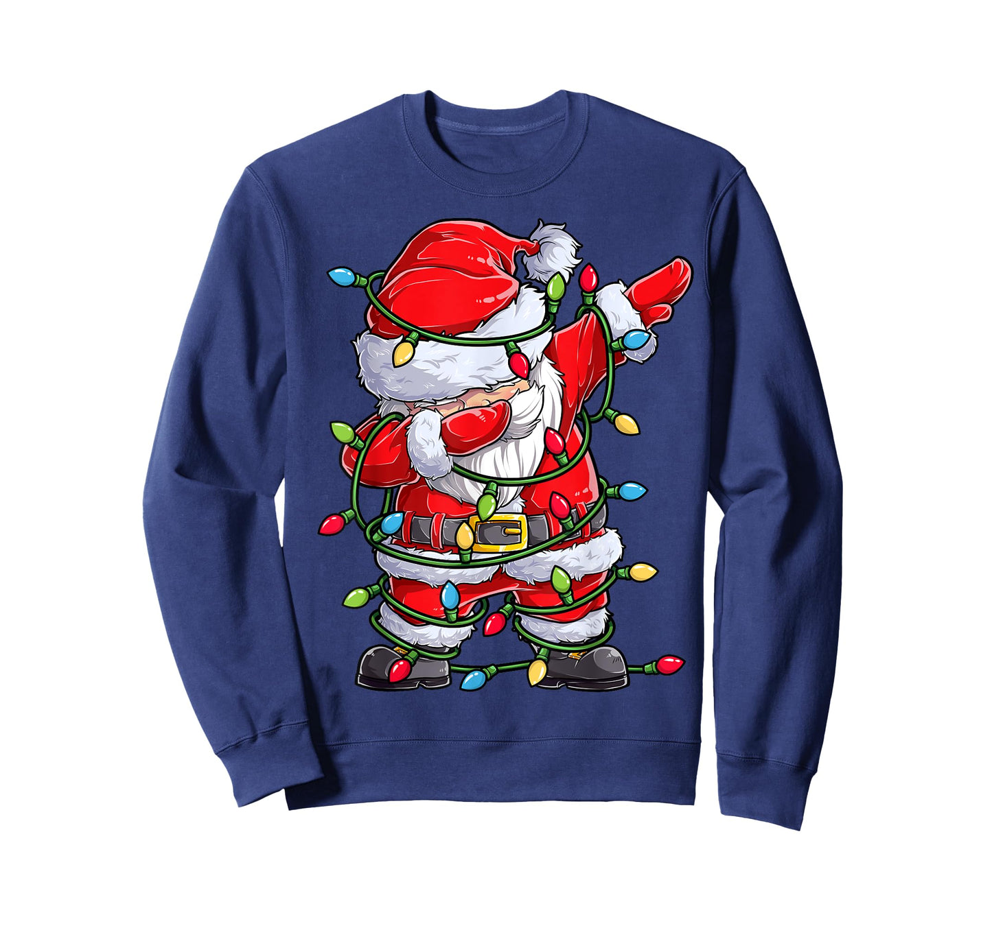 Dabbing Santa Christmas Tree Lights Xmas Gifts Boys Kids Dab T-Shirt