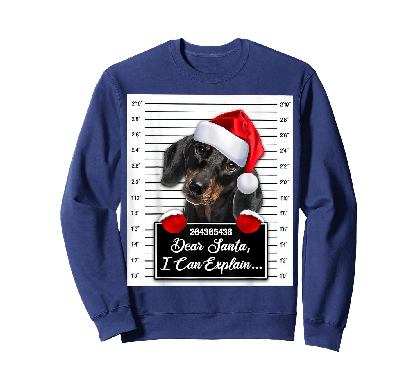 Dachshund Xmas Dear Santa I Can Explain Funny Christmas T-Shirt