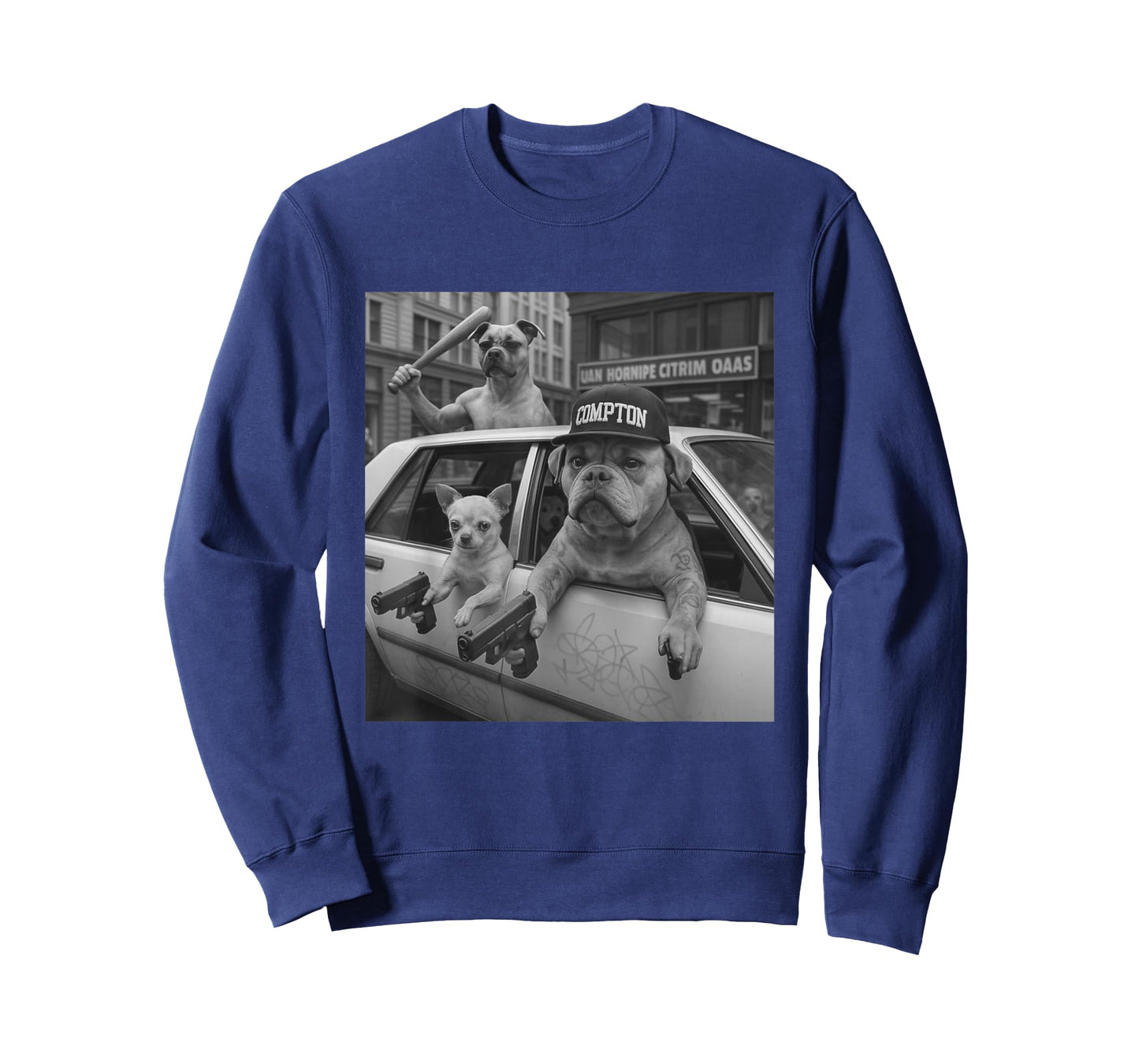 Funny Gangster Dogs Street T-Shirt