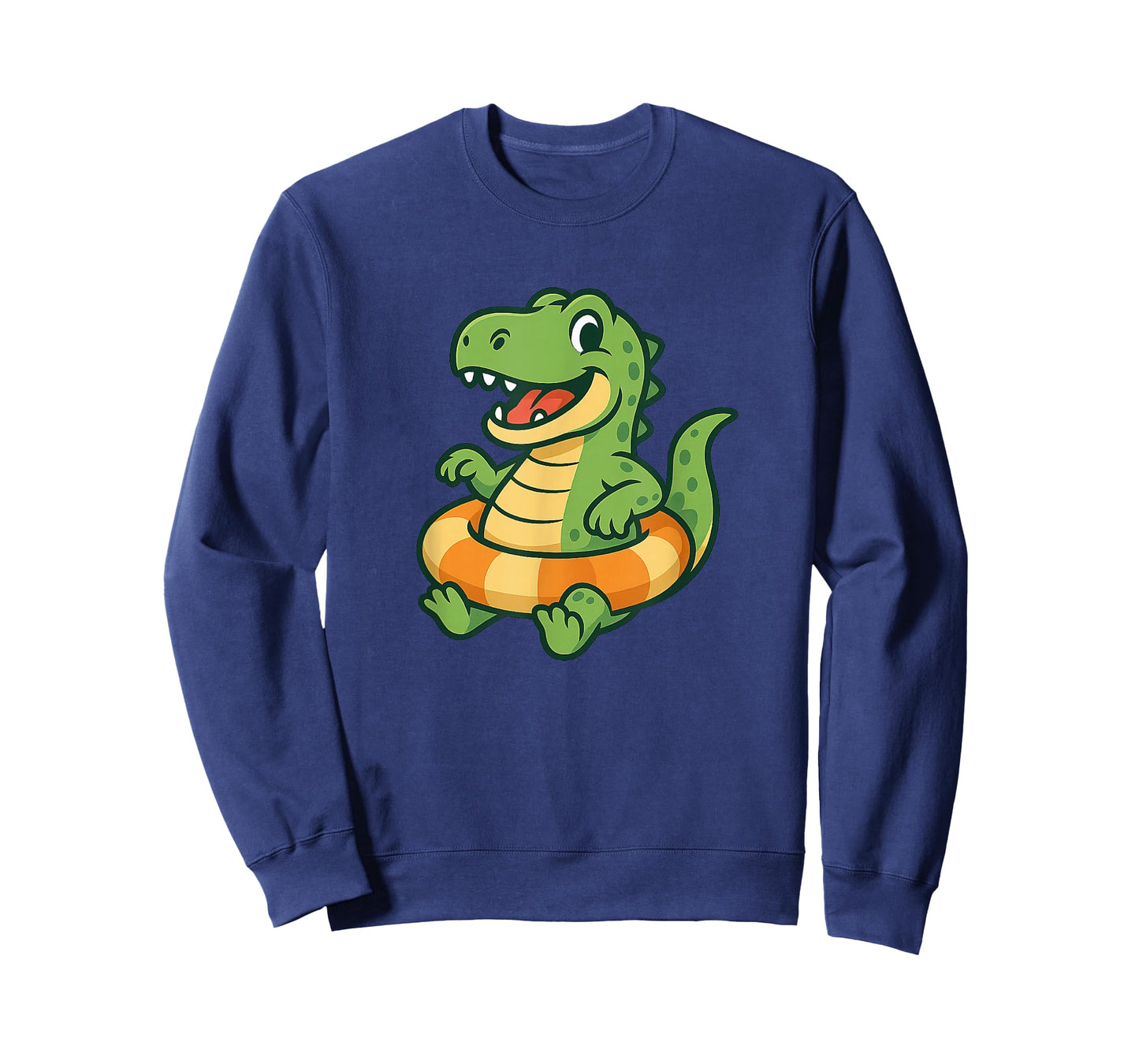 Happy Dinosaur with Vacation Pool Ring for Boys and Girls T-Shirt