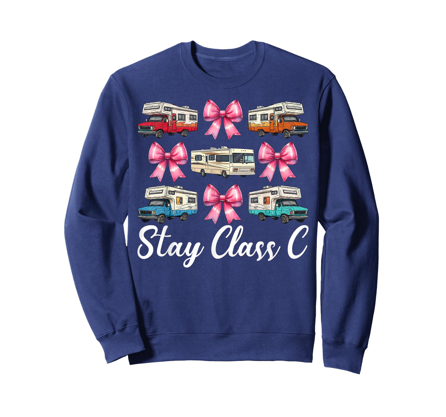 RV Camping Camper Motorhome Girl Mom Coquette Stay Class C T-Shirt