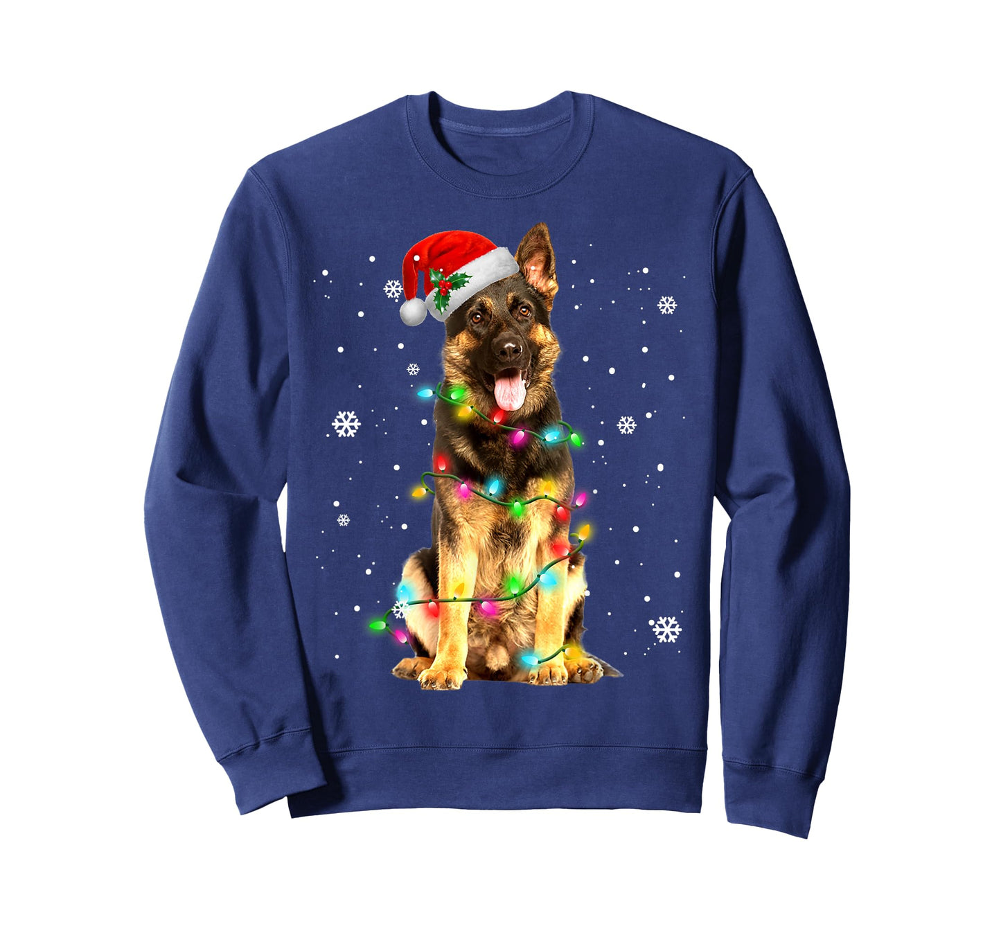 German Shepherd Dog Tree Christmas Sweater Xmas Dogs Gifts T-Shirt
